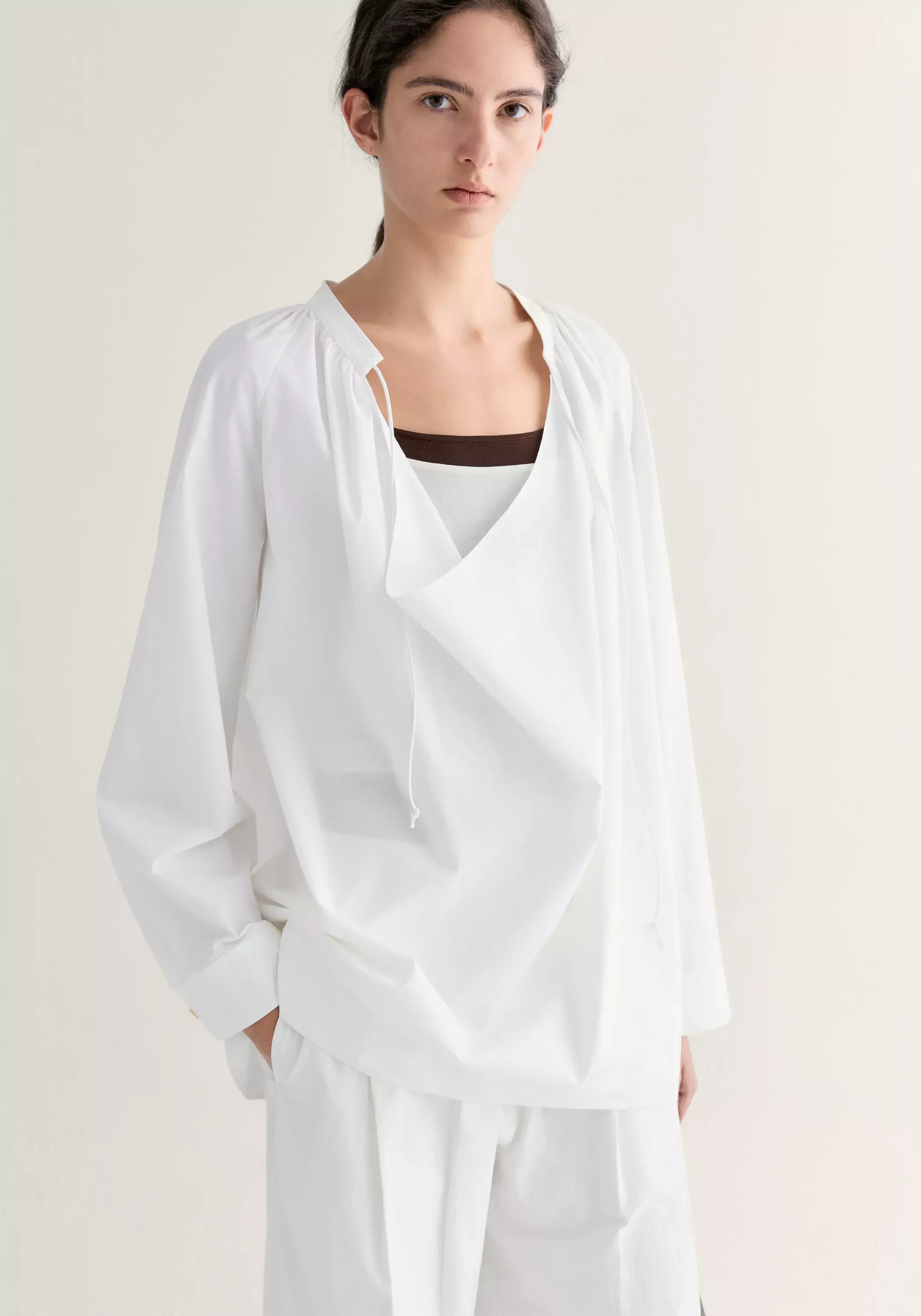 Draped neck Blouse - Image 6