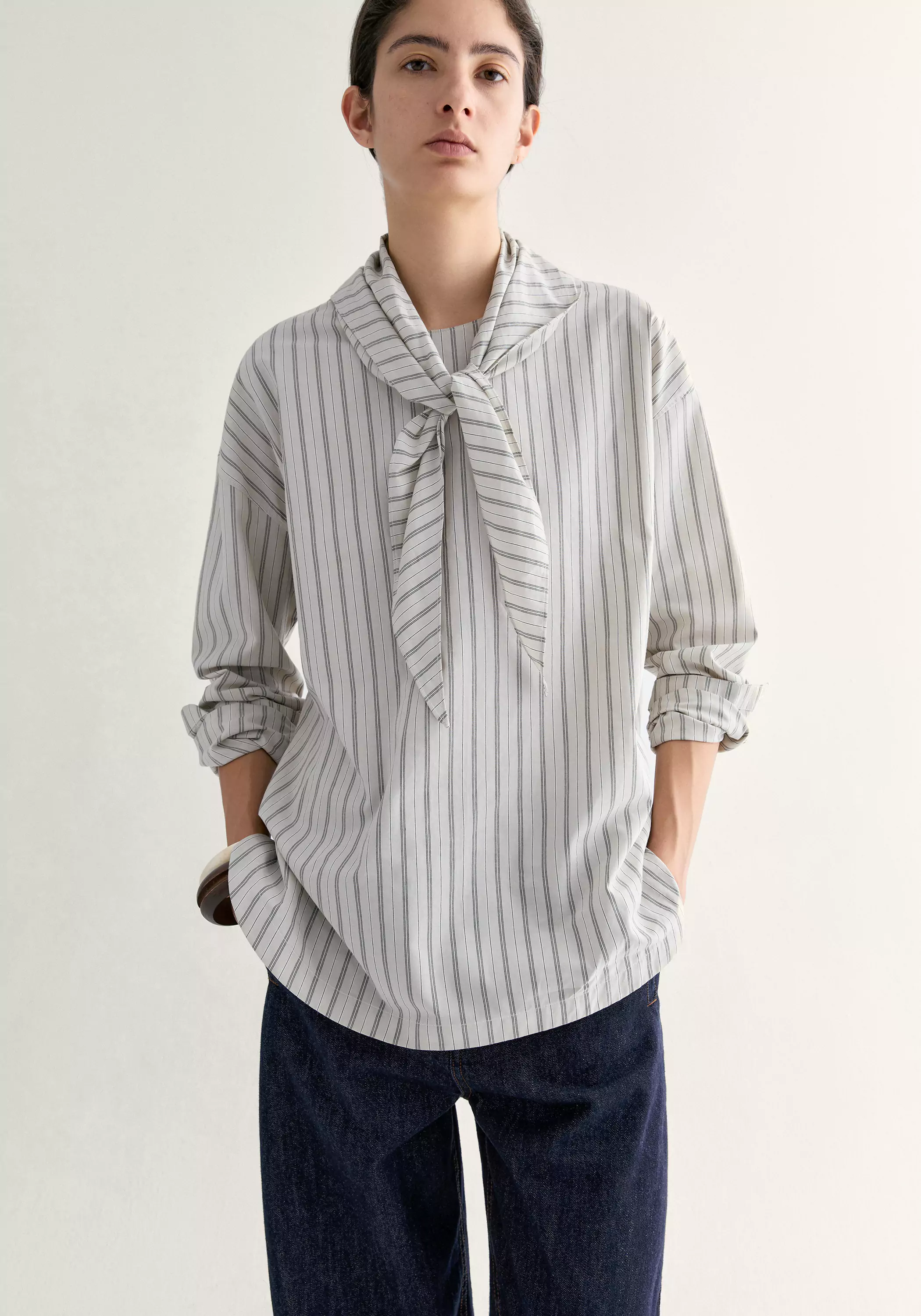 Relaxed Striped Shirt - Image 7