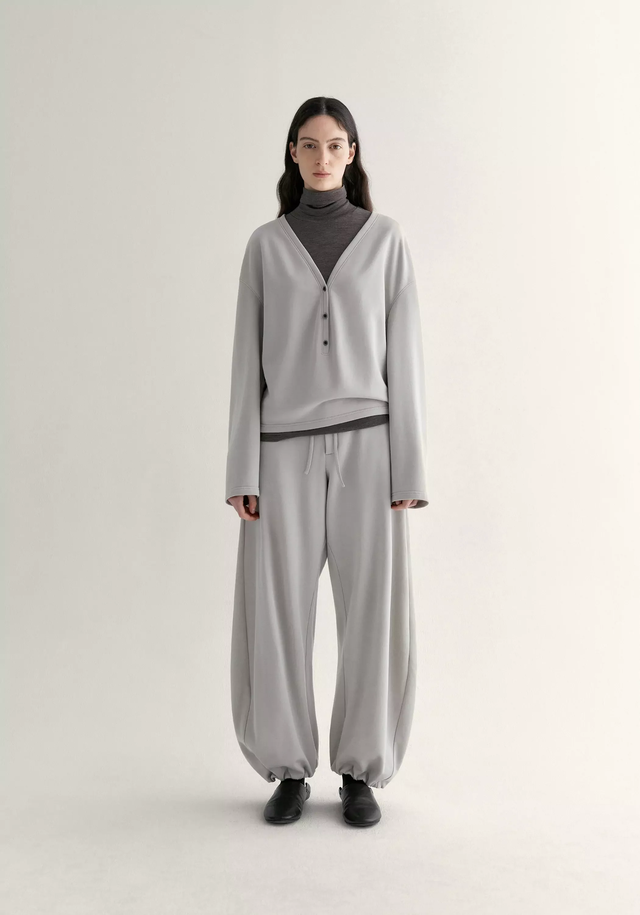 Half-placket Cocoon Sweatshirt - Image 8
