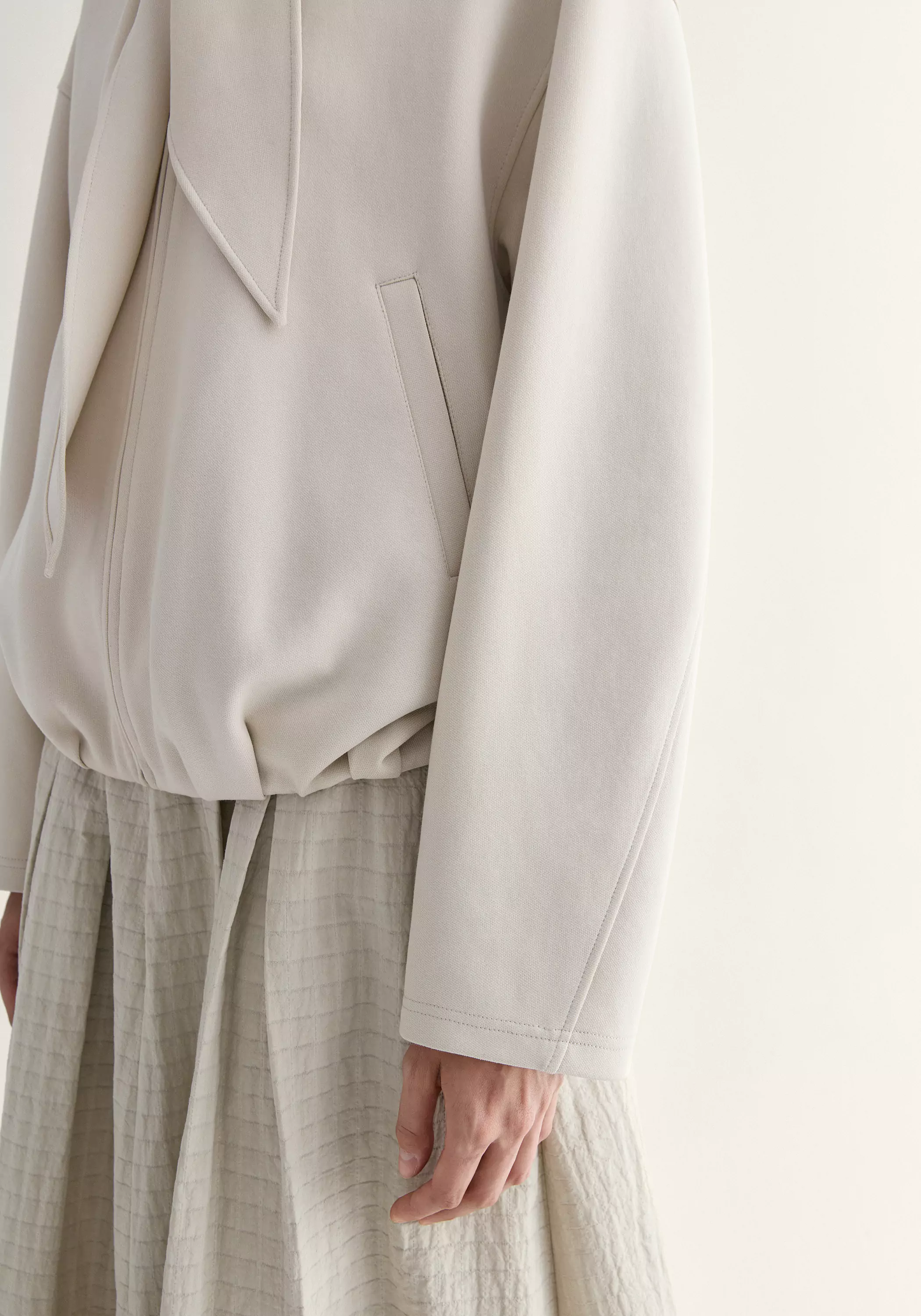 Scarf-detail Hooded Sweatshirt - Image 12