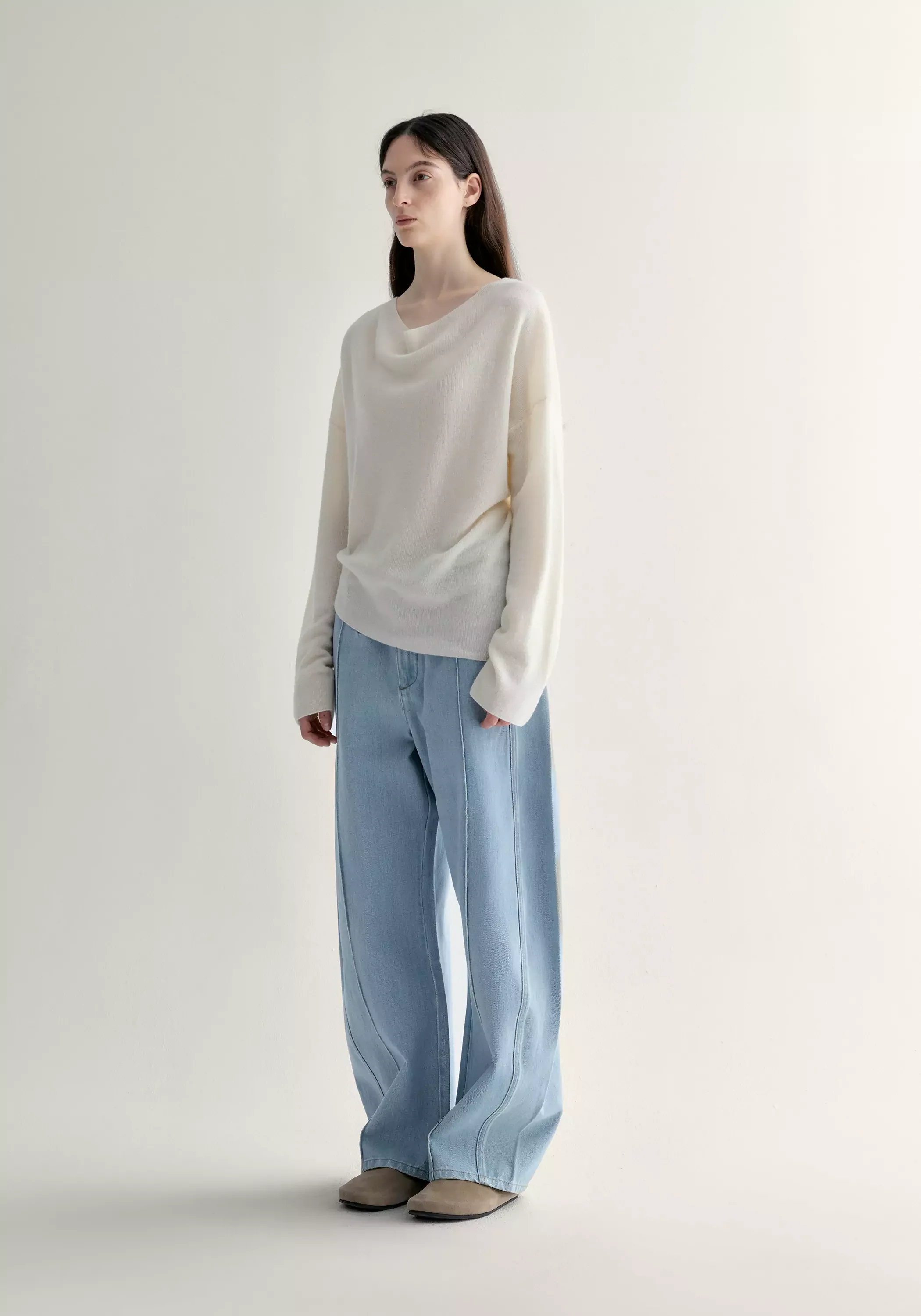 Cowl-neck Knitted Top - Image 16