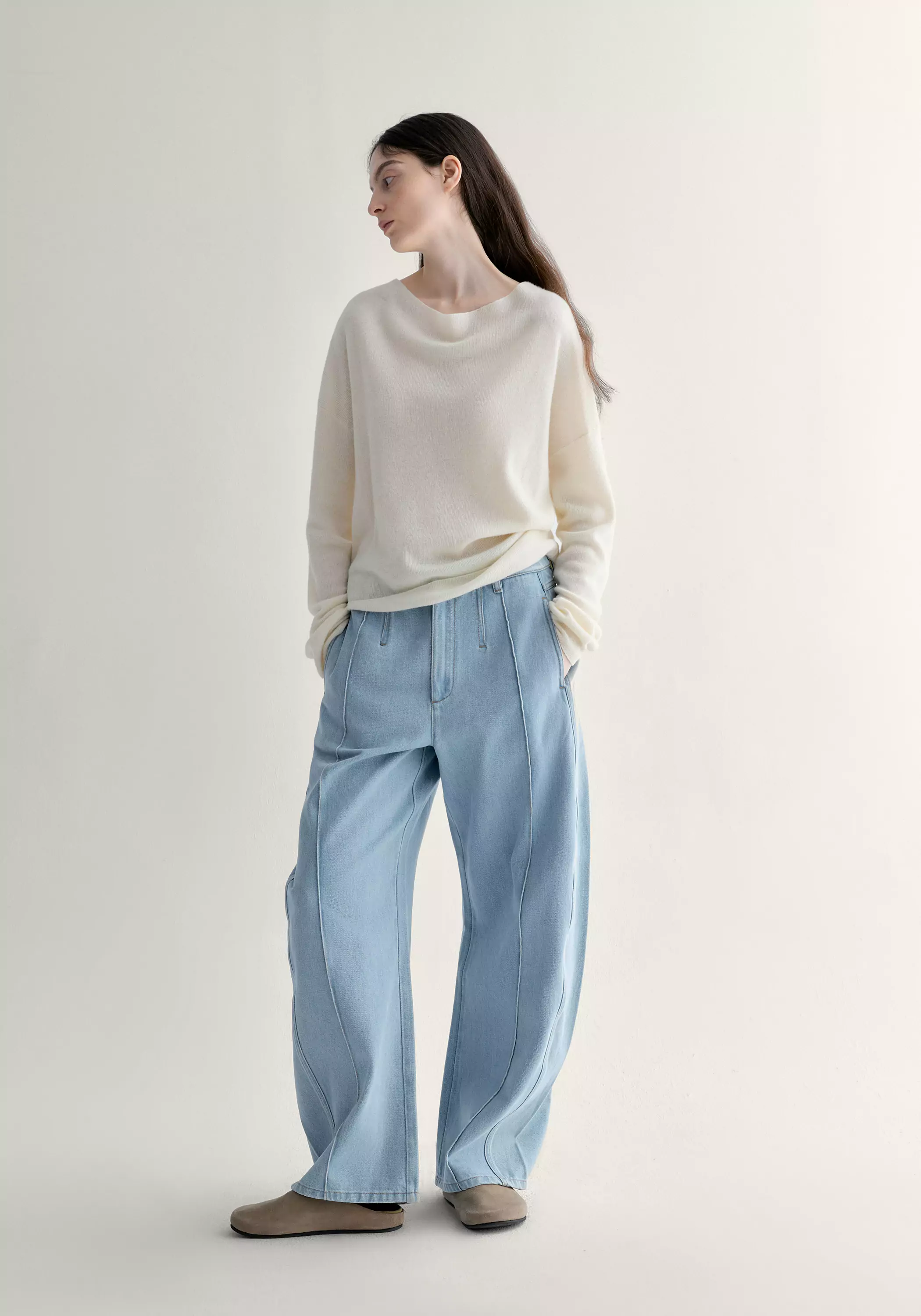 Cowl-neck Knitted Top - Image 17