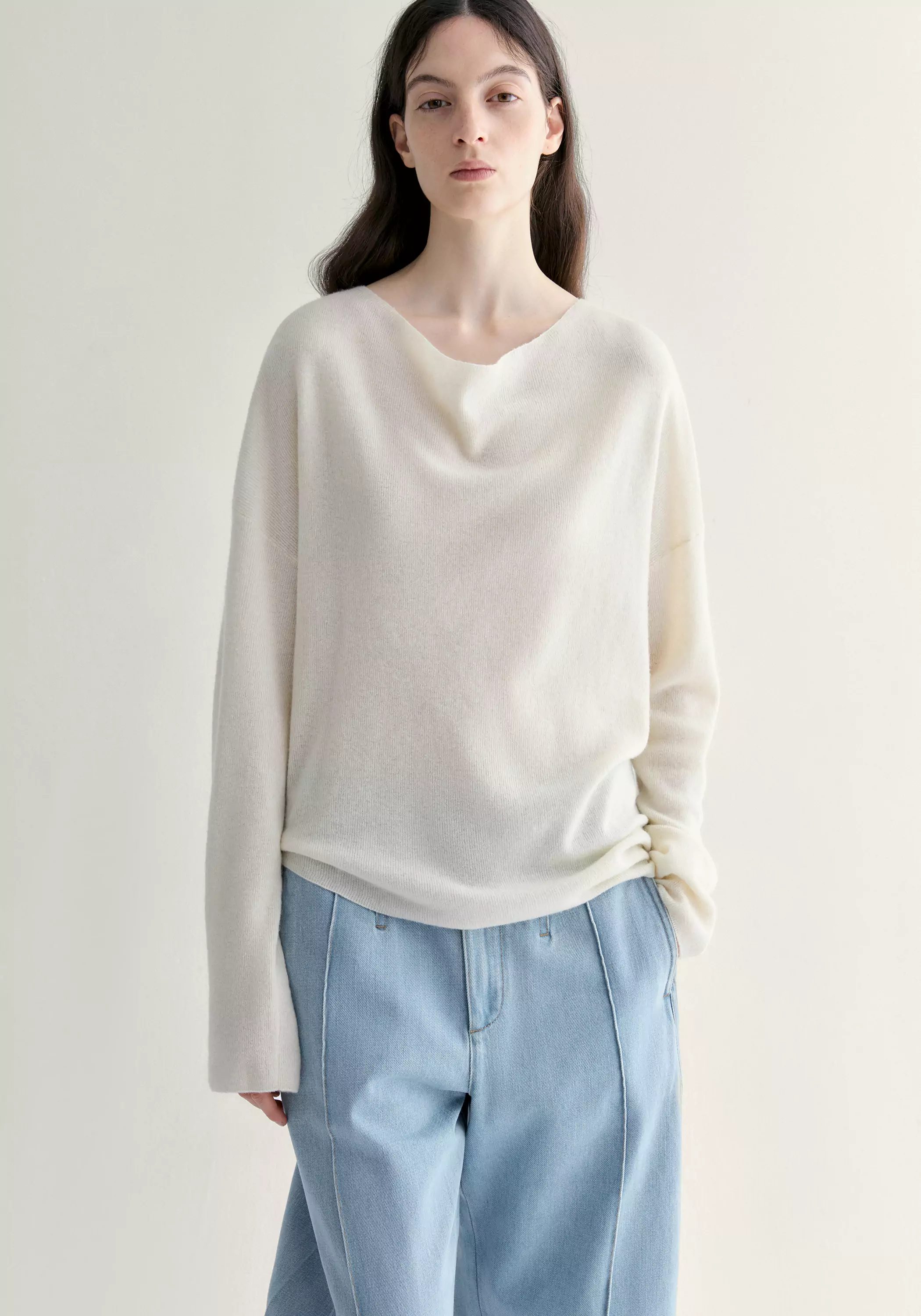 Cowl-neck Knitted Top - Image 18
