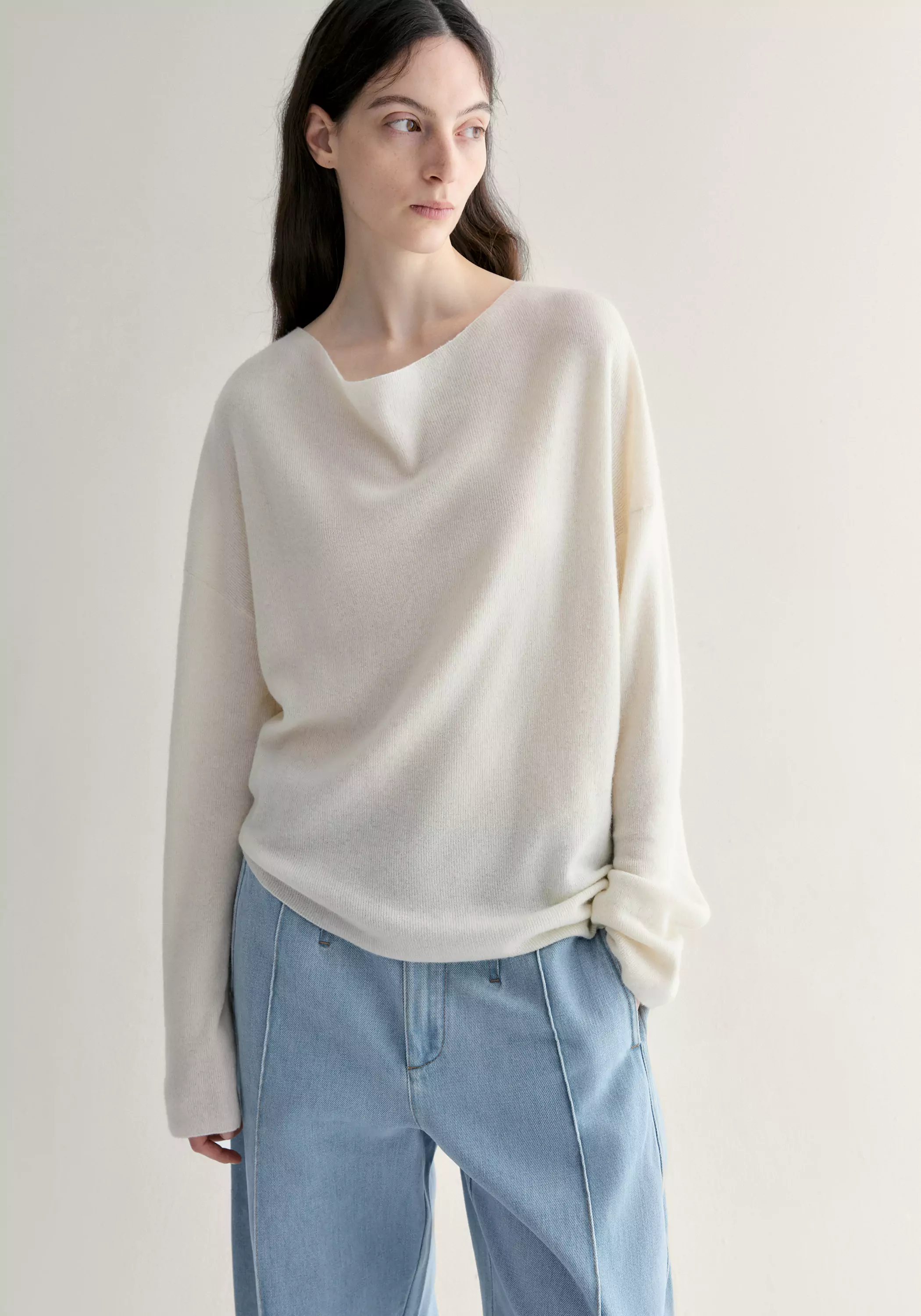 Cowl-neck Knitted Top - Image 19