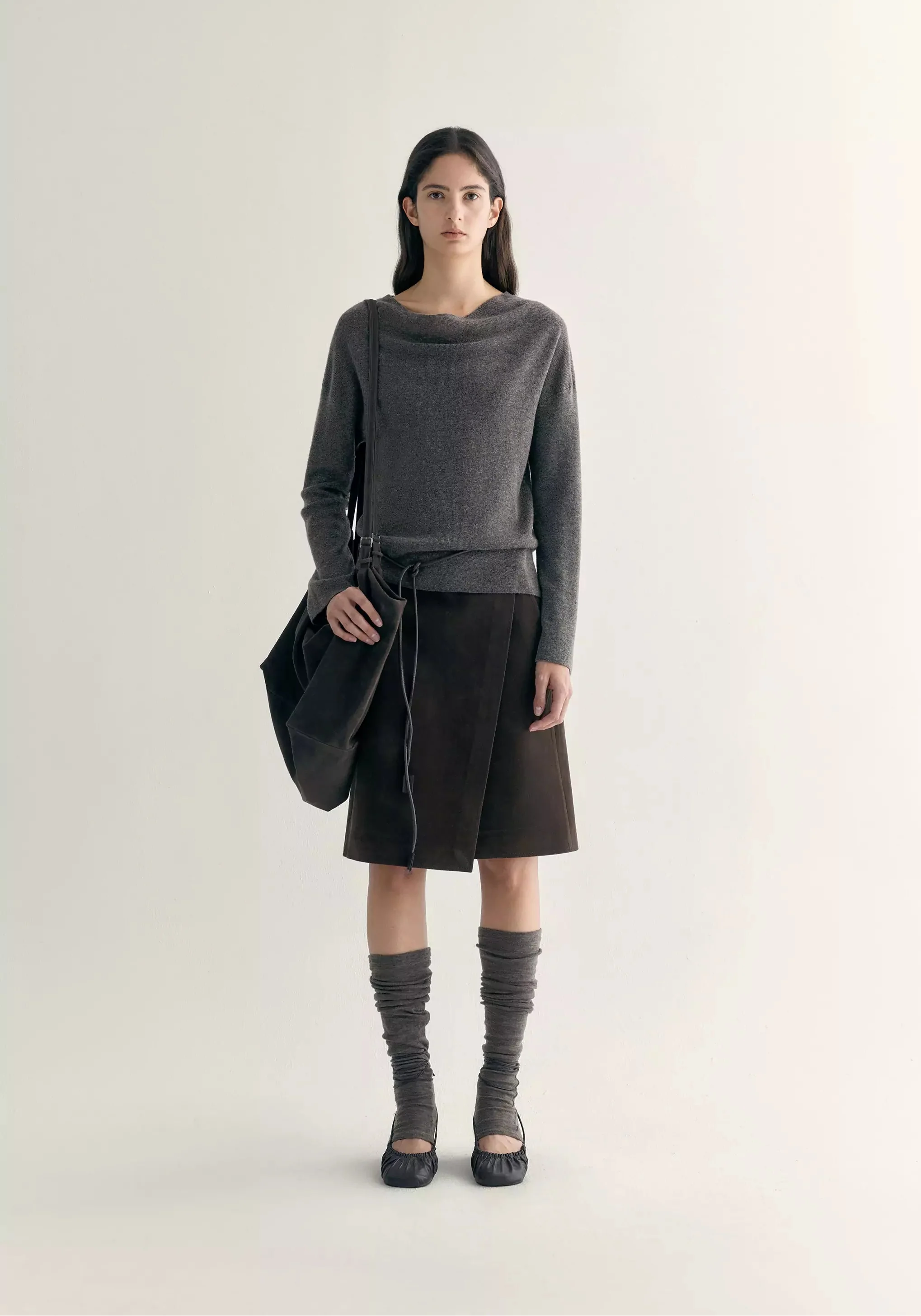 Cowl-neck Knitted Top - Image 2