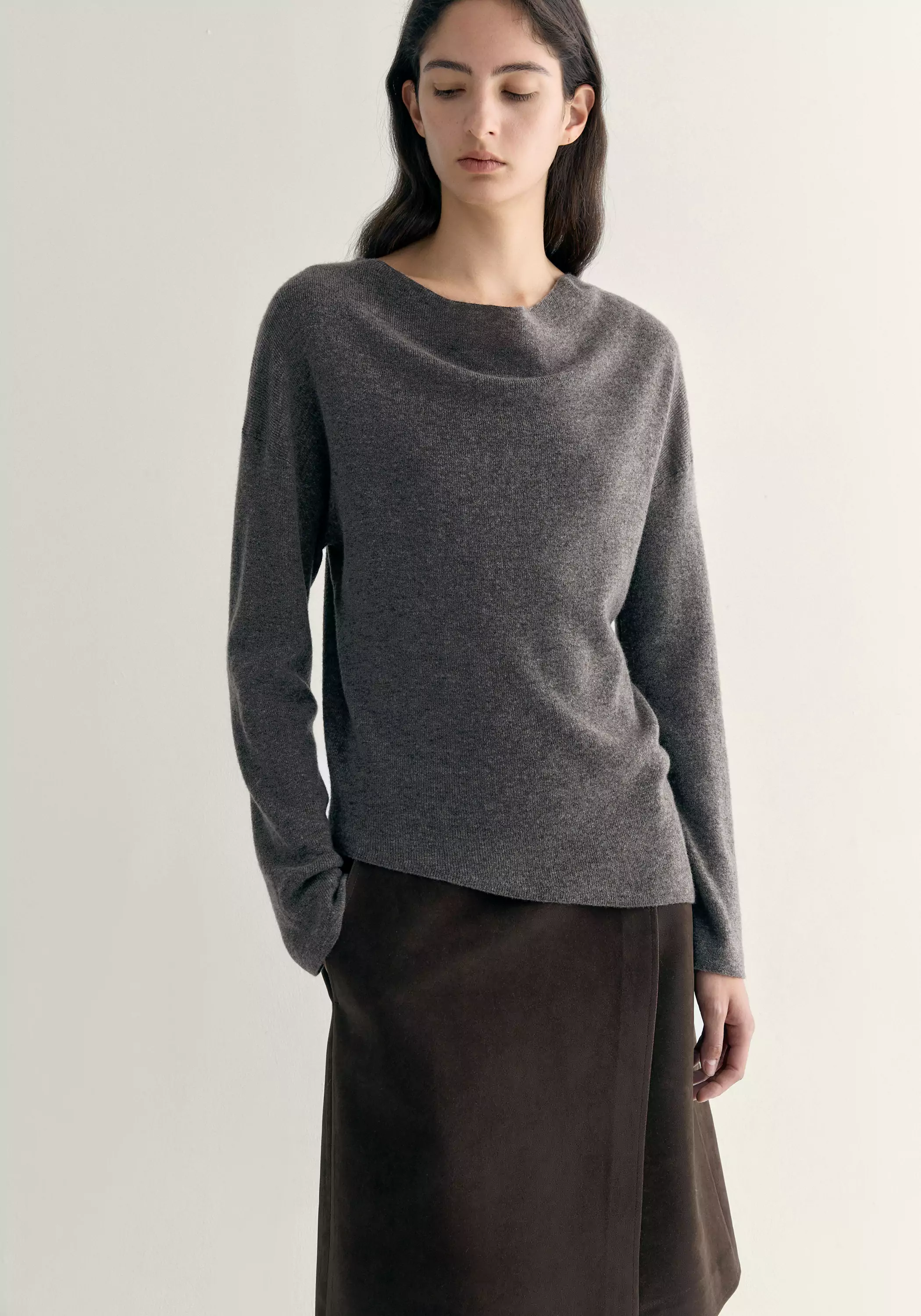 Cowl-neck Knitted Top - Image 8