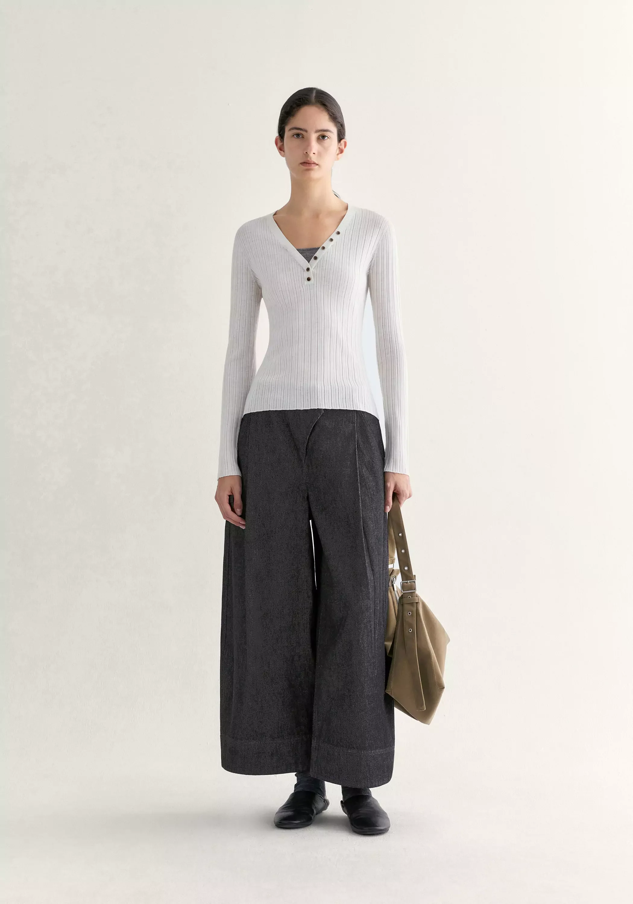 Merino Wool Ribbed Top - Image 15