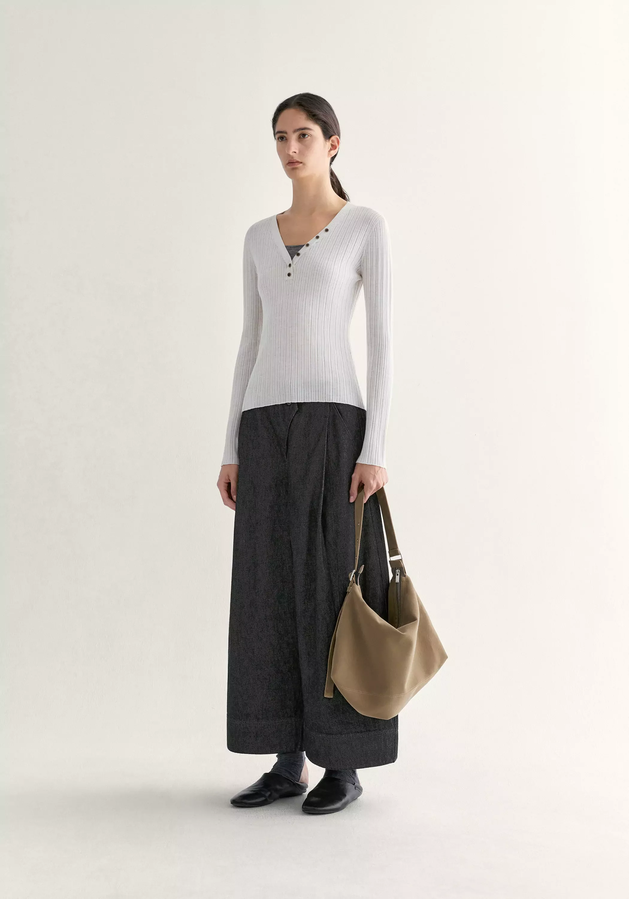Merino Wool Ribbed Top - Image 16