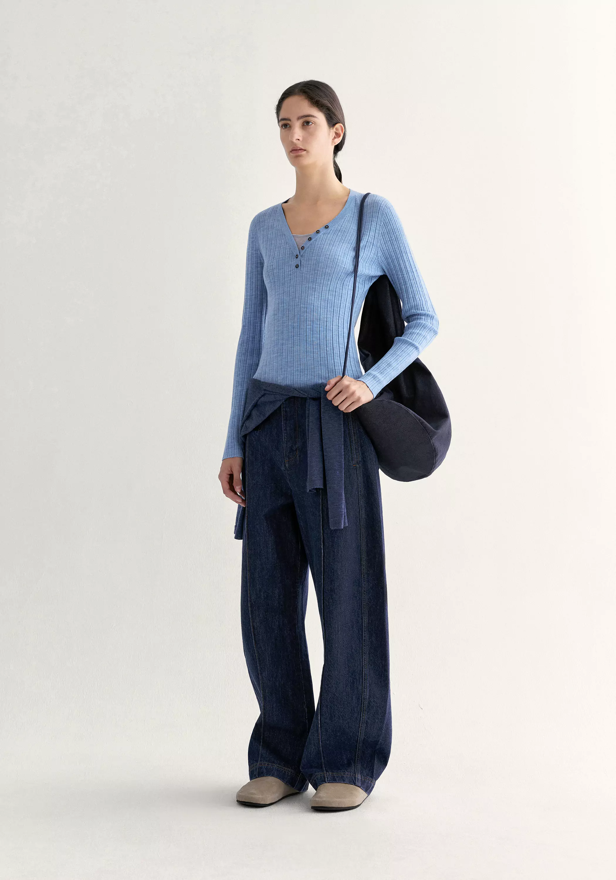 Merino Wool Ribbed Top - Image 18