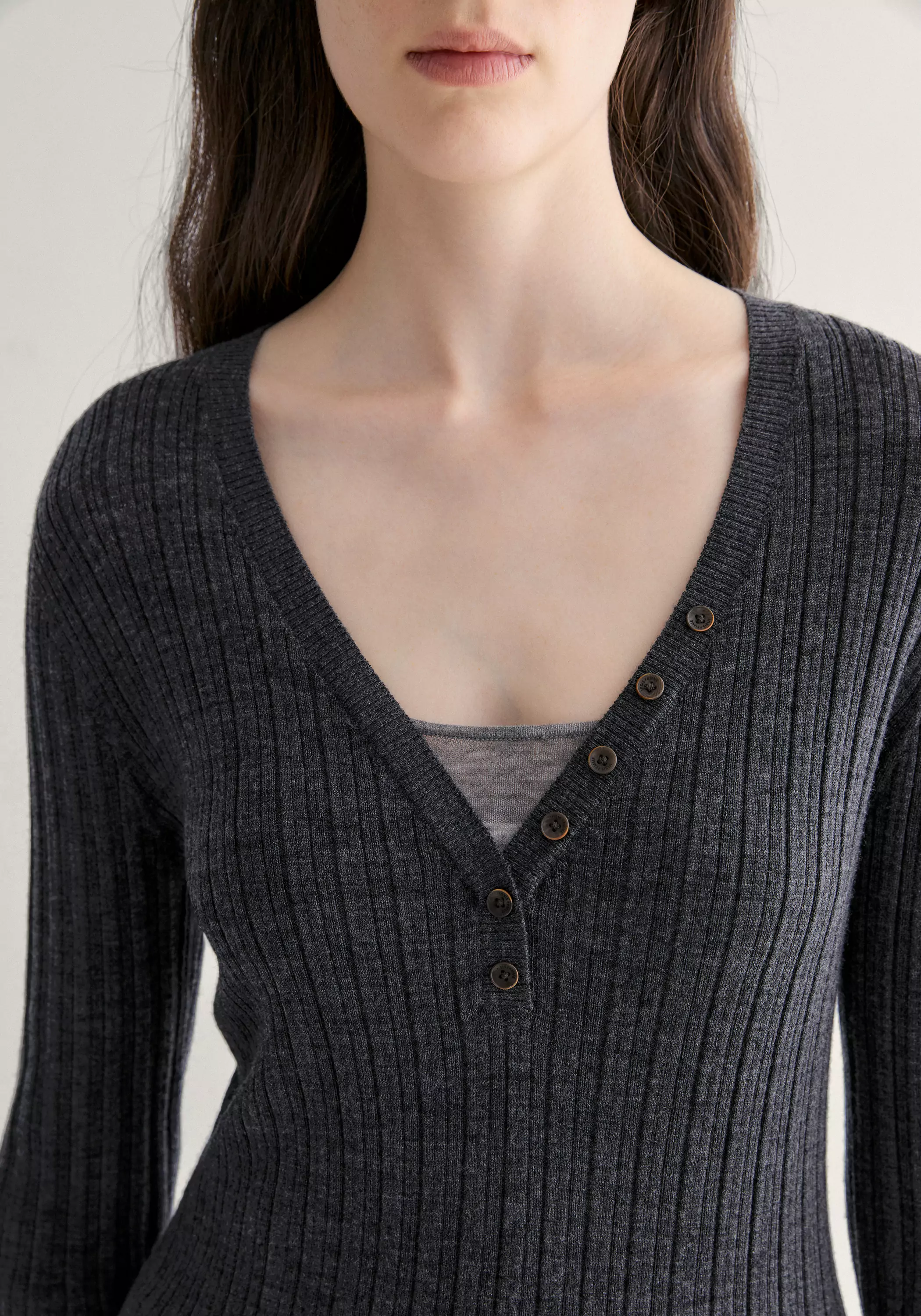 Merino Wool Ribbed Top - Image 8