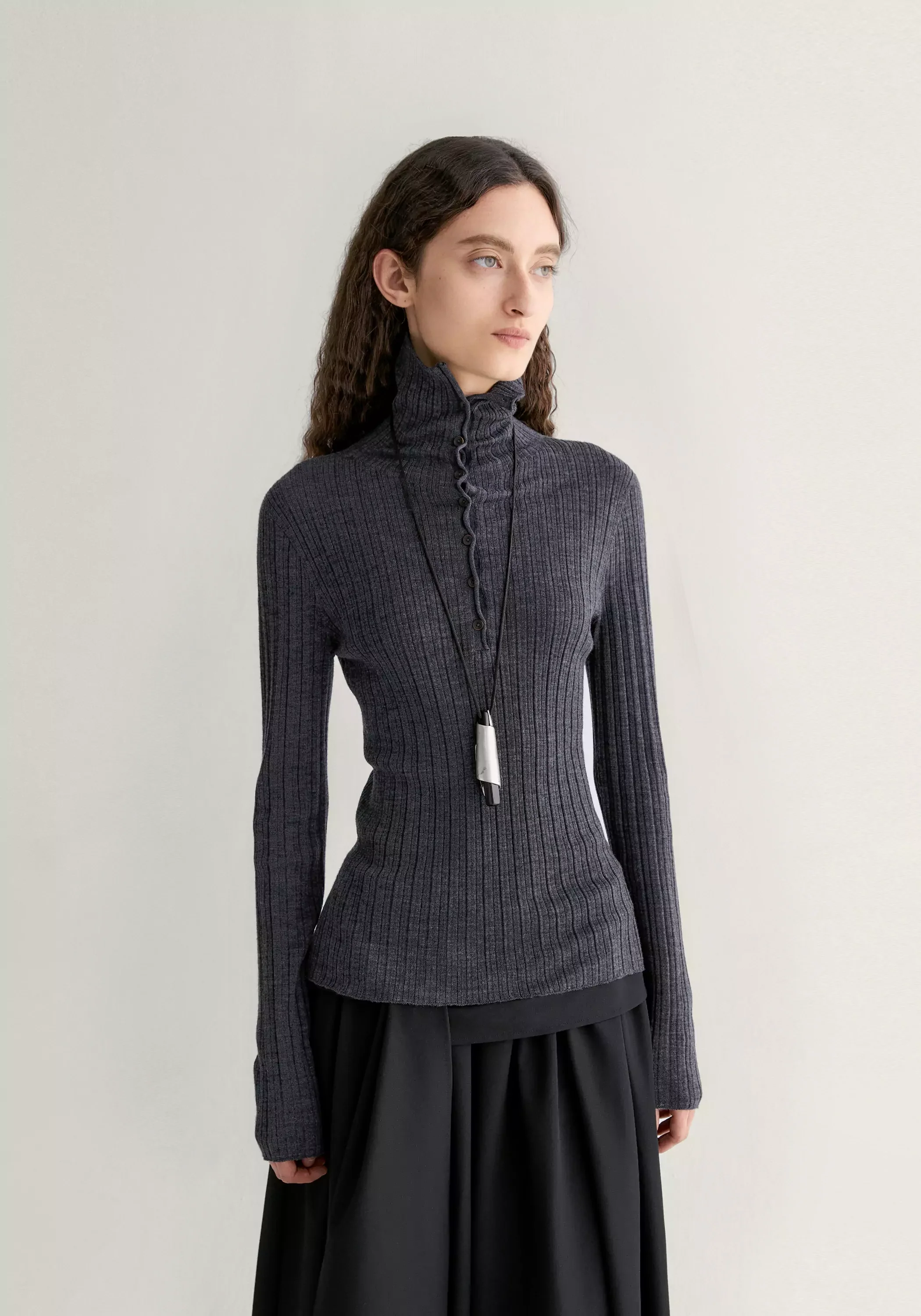Merino Wool Ribbed Top