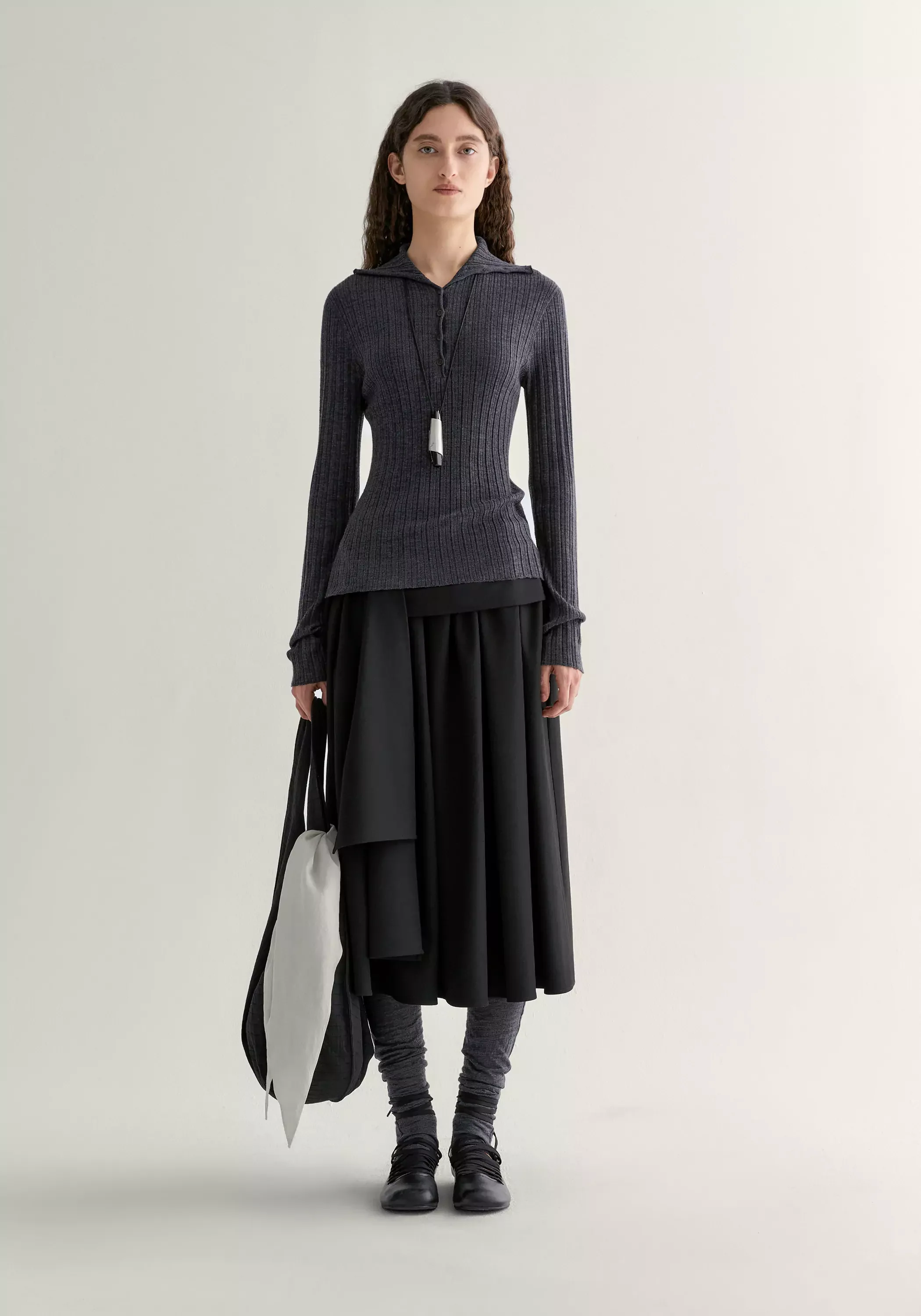 Merino Wool Ribbed Top - Image 11