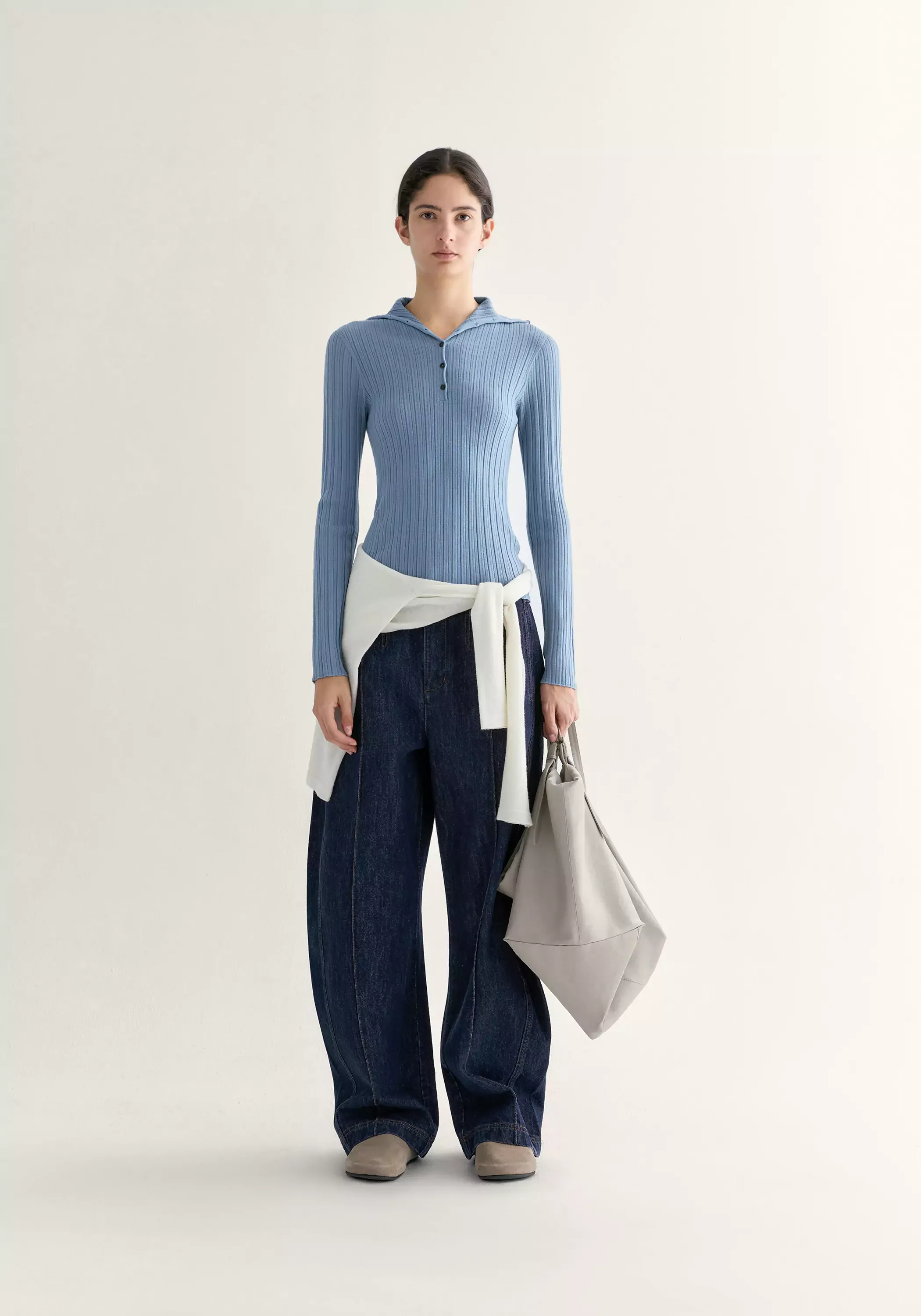 Merino Wool Ribbed Top - Image 13