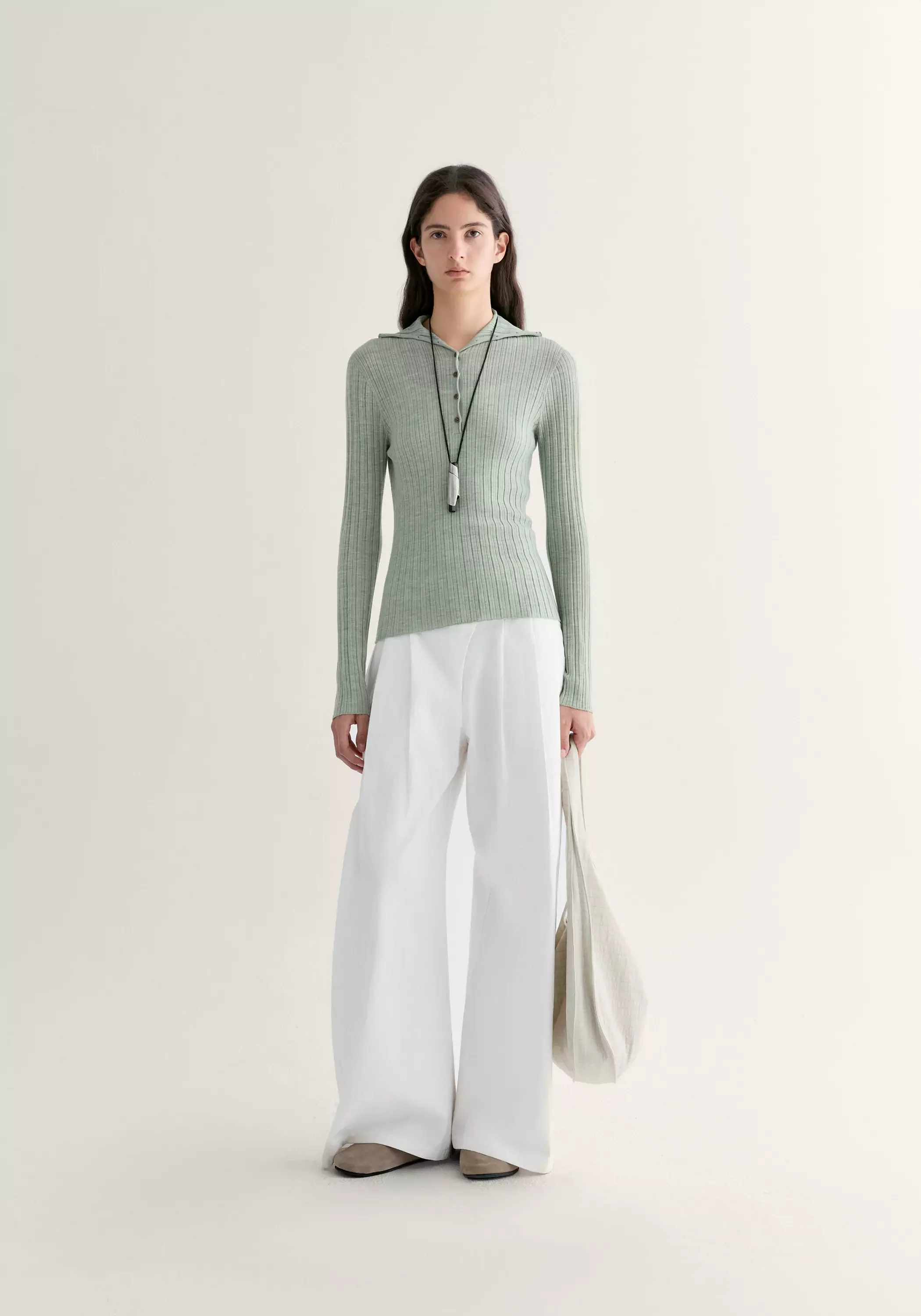 Merino Wool Ribbed Top - Image 19