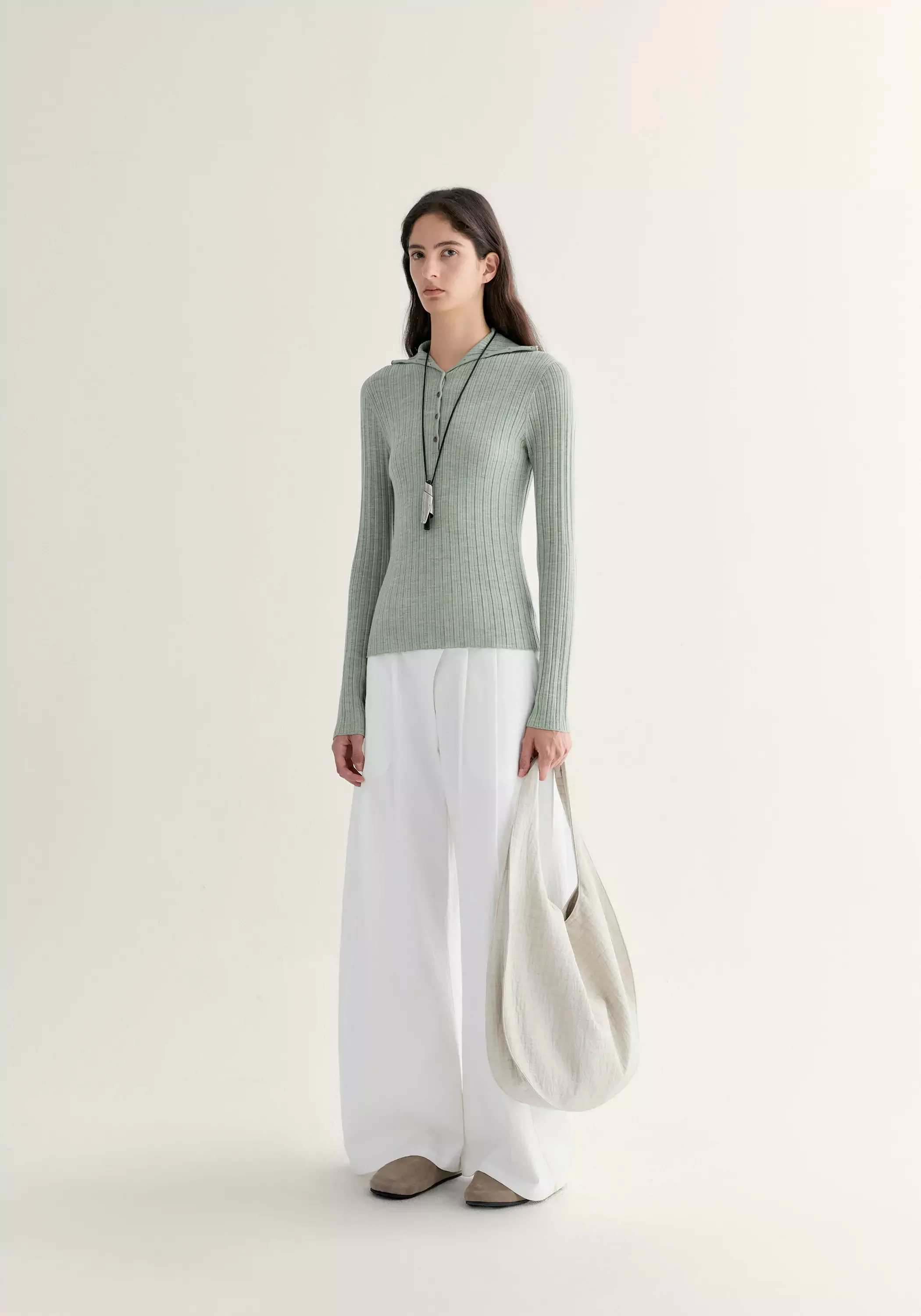 Merino Wool Ribbed Top - Image 20