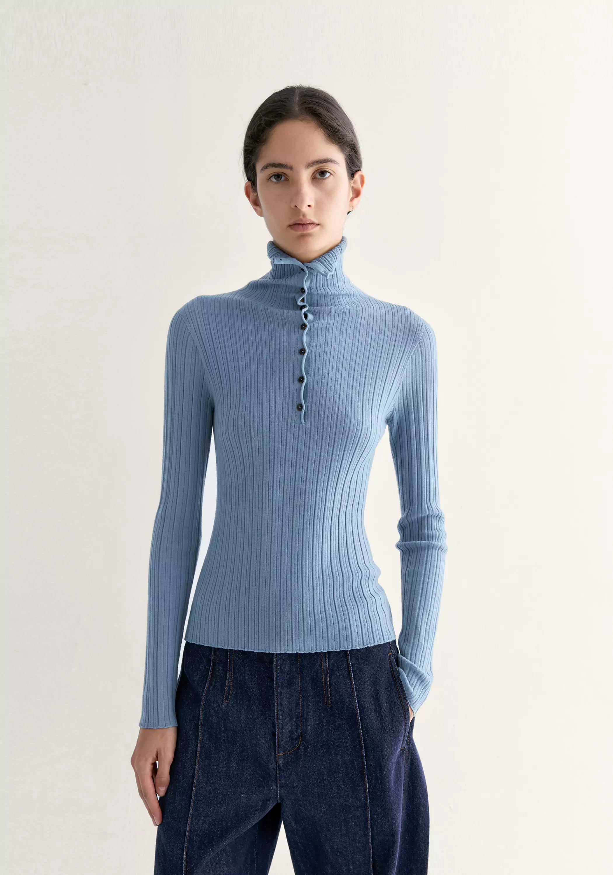 Merino Wool Ribbed Top - Image 3