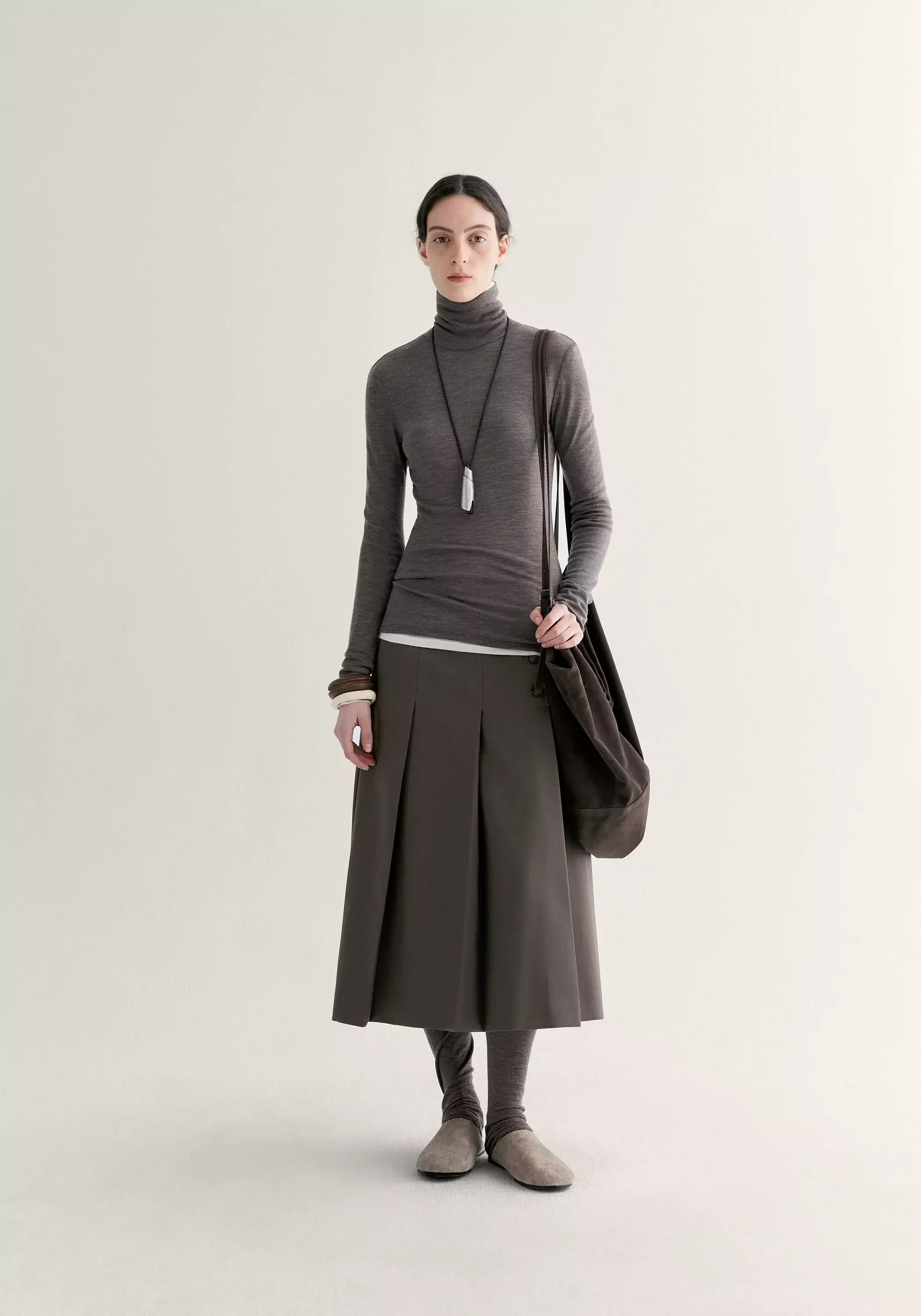 Merino Wool Turtleneck Top - Image 10