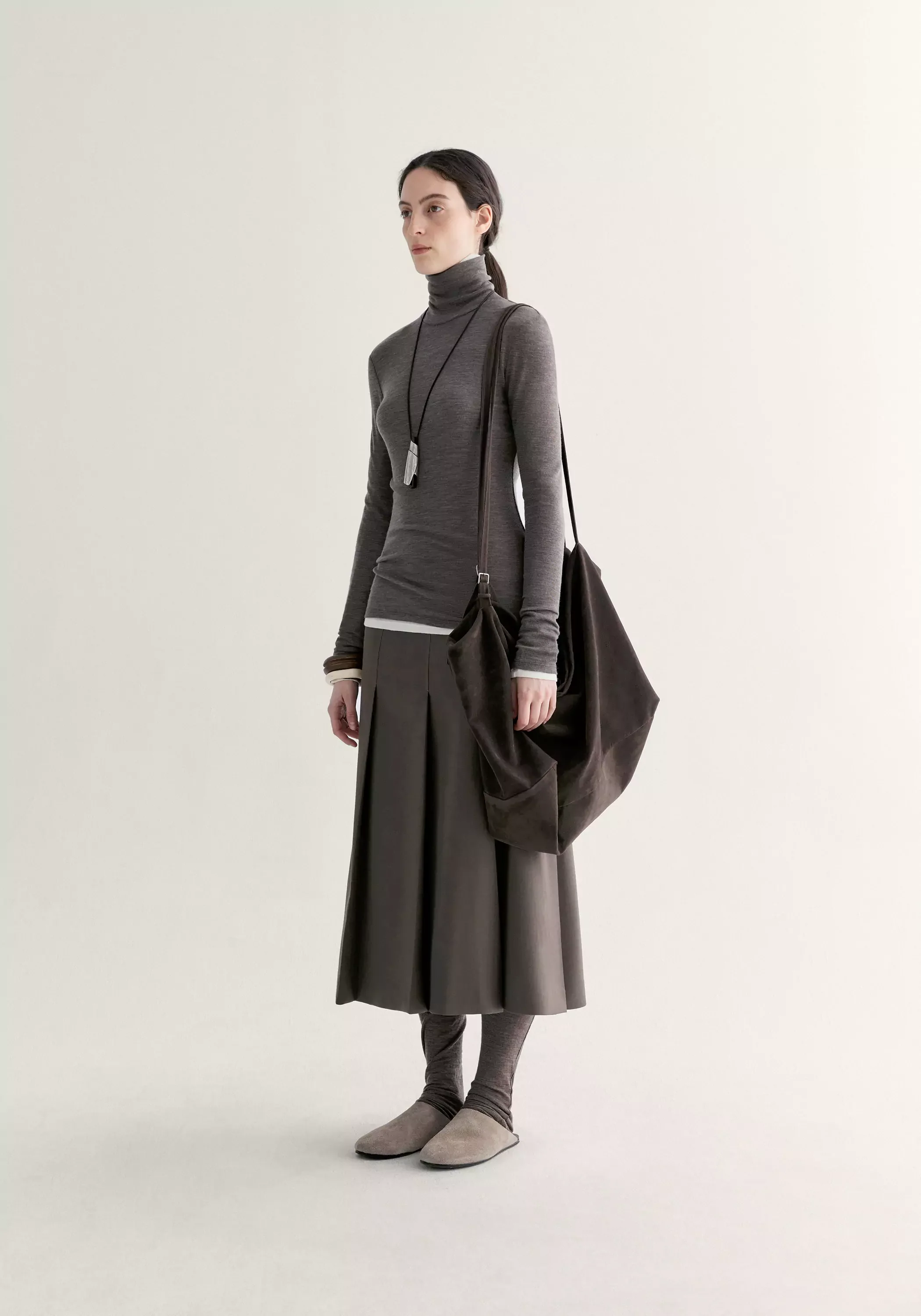 Merino Wool Turtleneck Top - Image 11