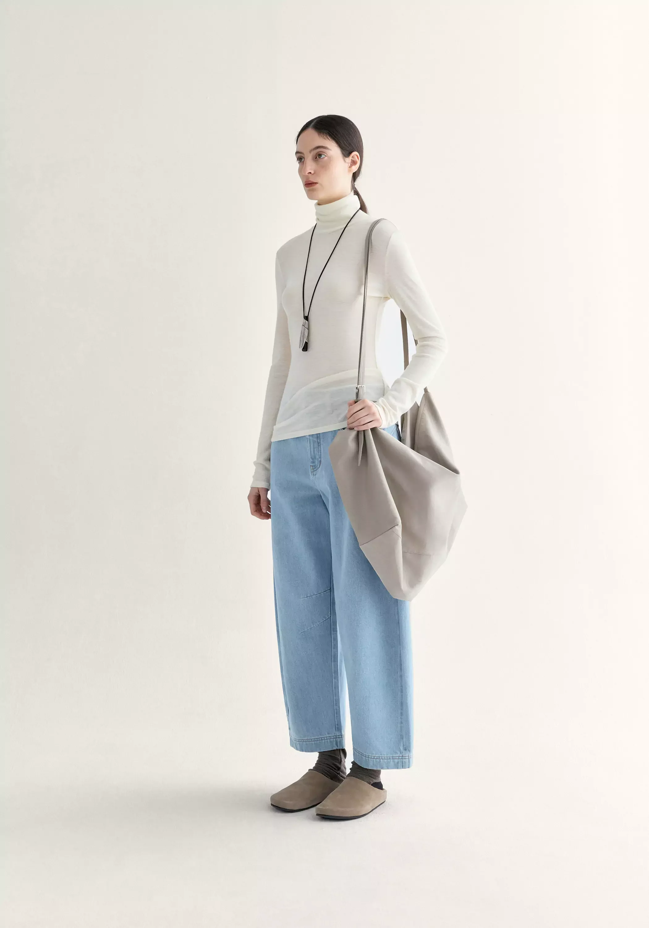 Merino Wool Turtleneck Top - Image 16