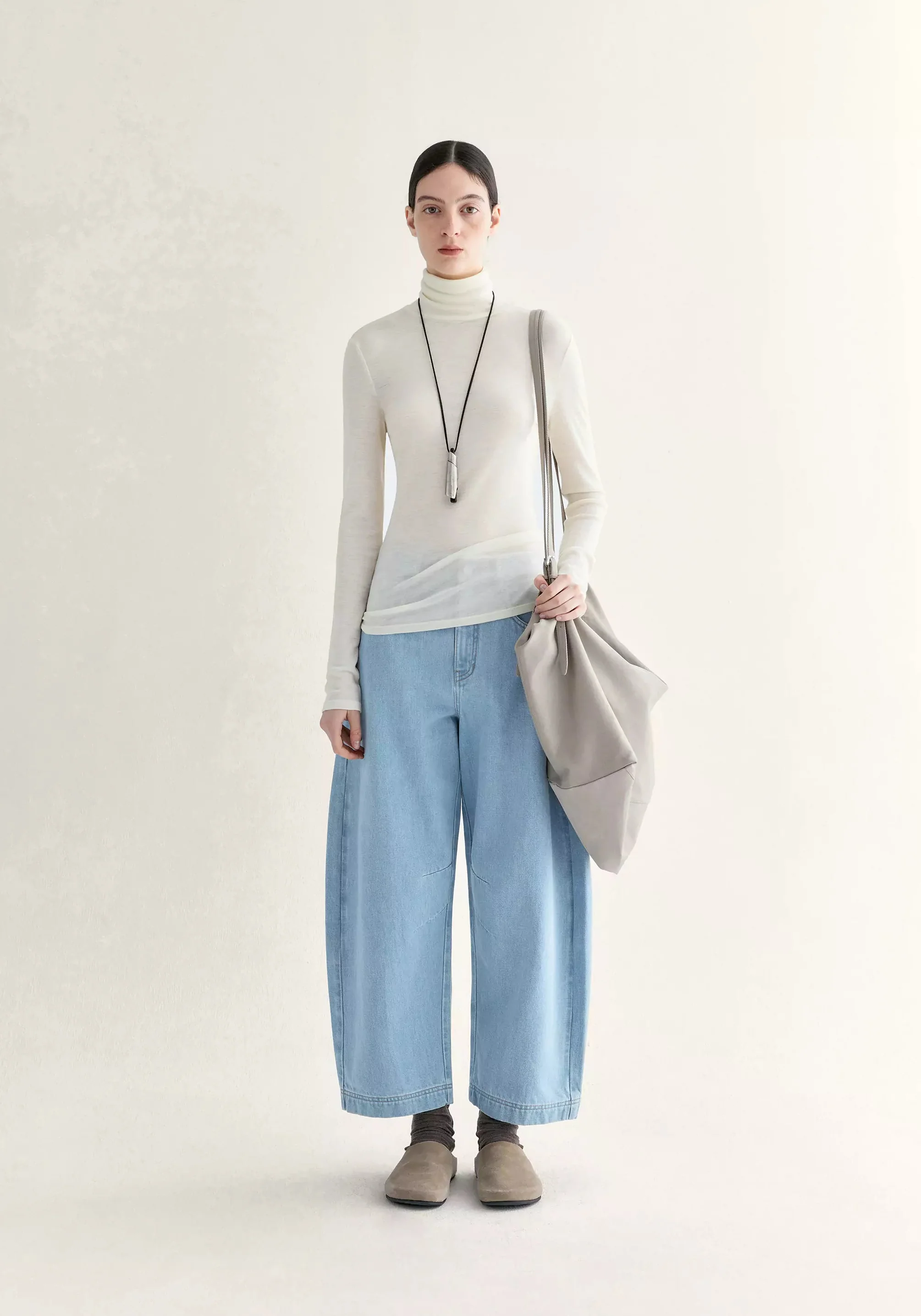 Merino Wool Turtleneck Top - Image 2
