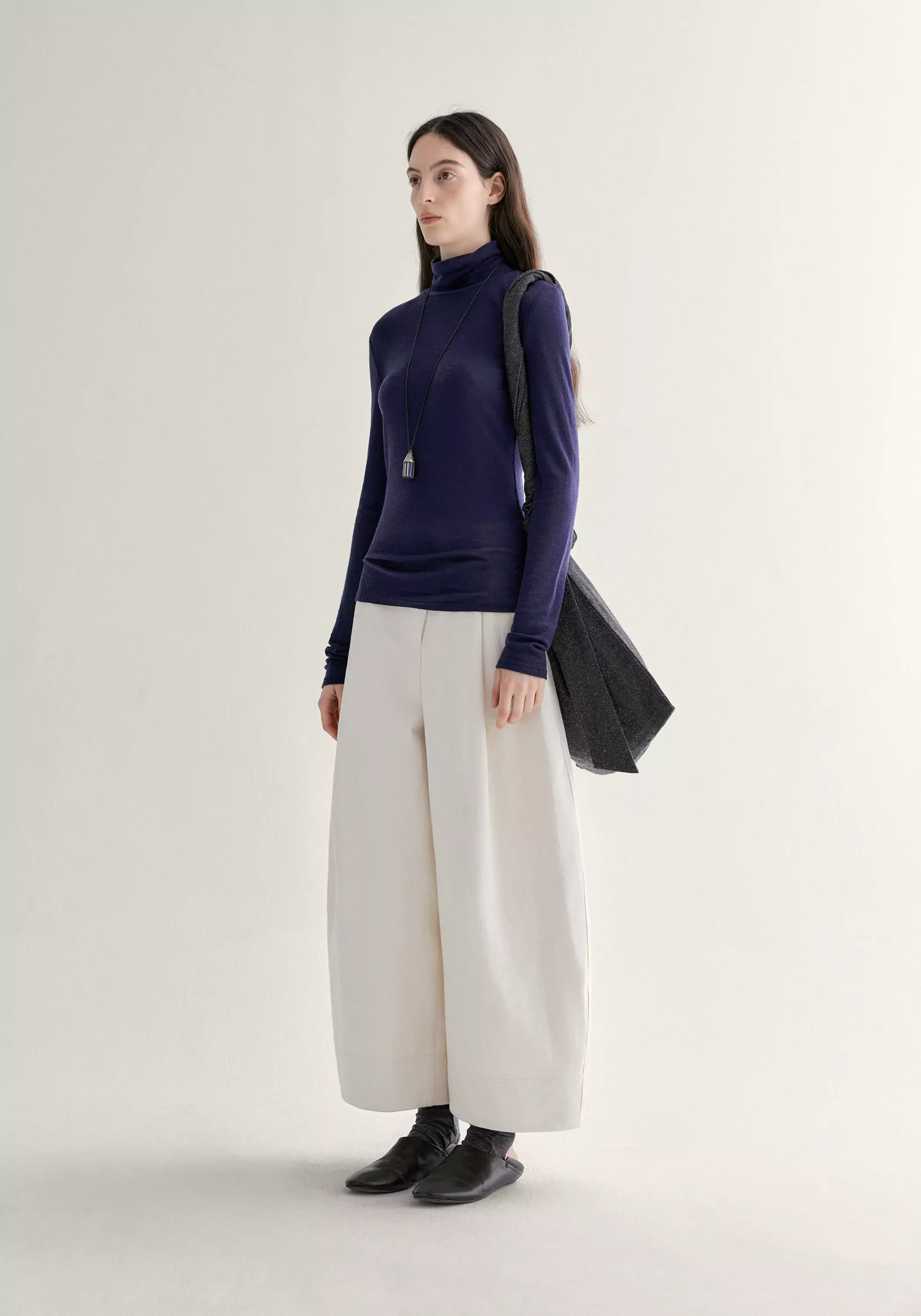 Merino Wool Turtleneck Top - Image 22