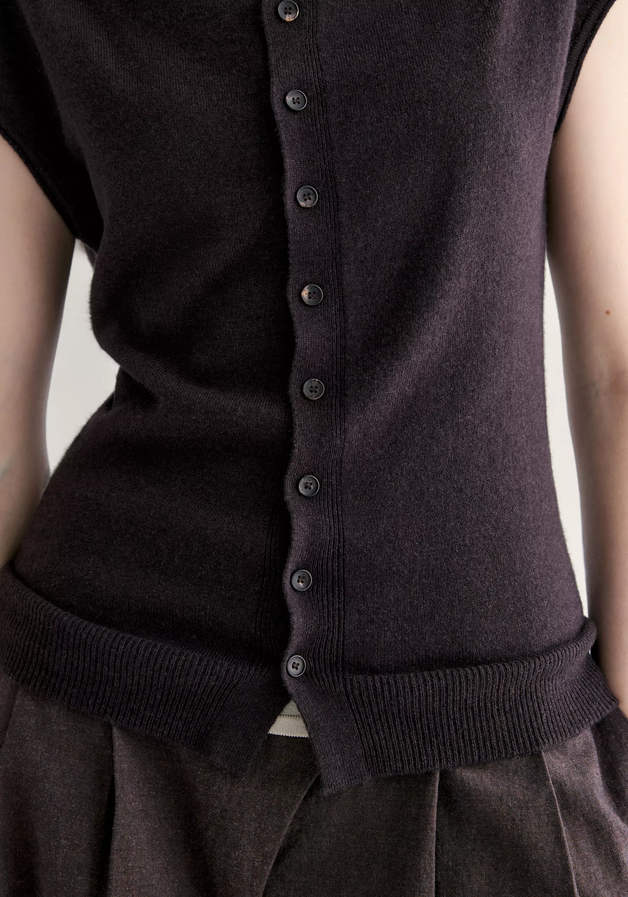 Merino Wool Cowl-neck Top - Image 10