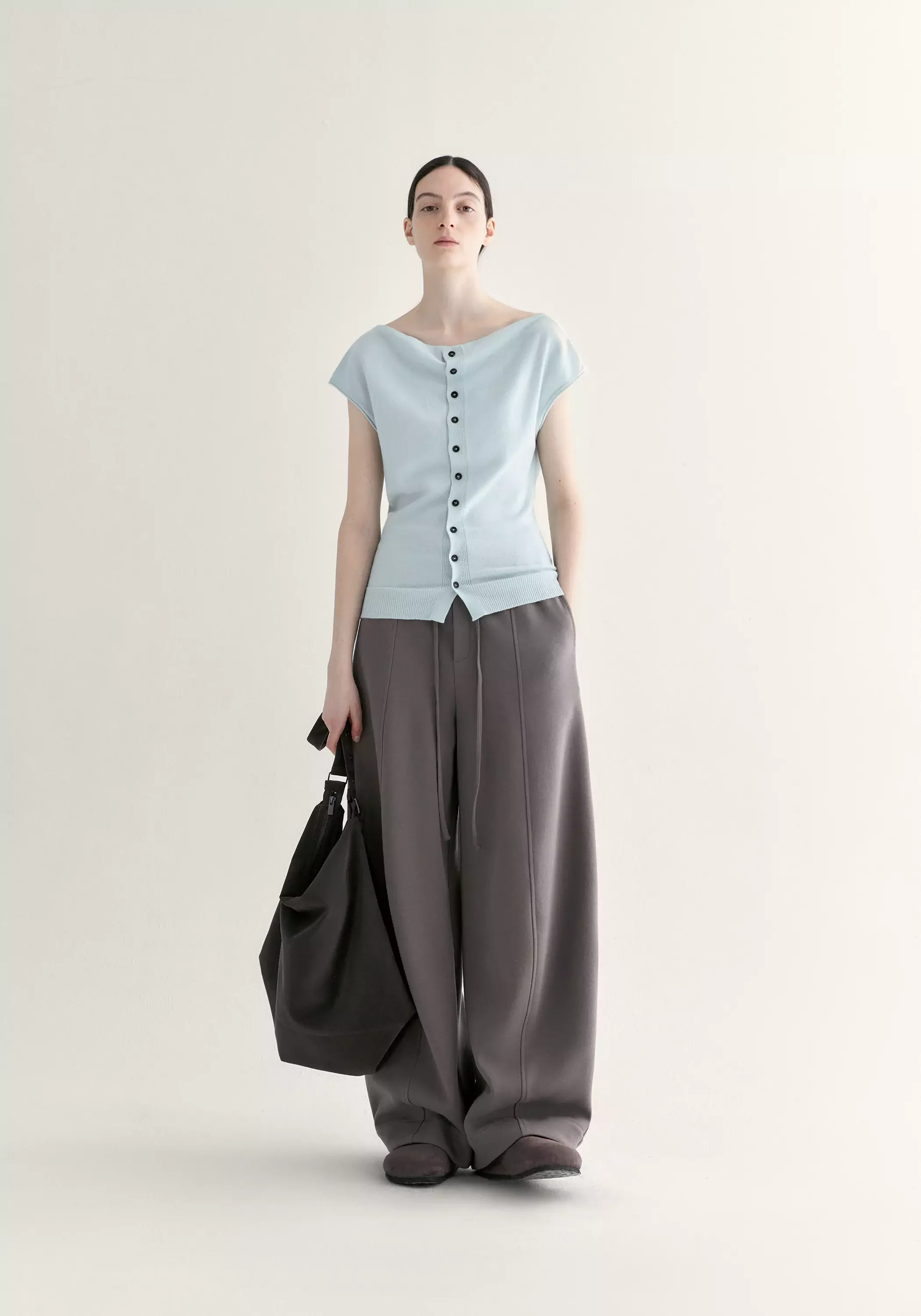 Merino Wool Cowl-neck Top - Image 13