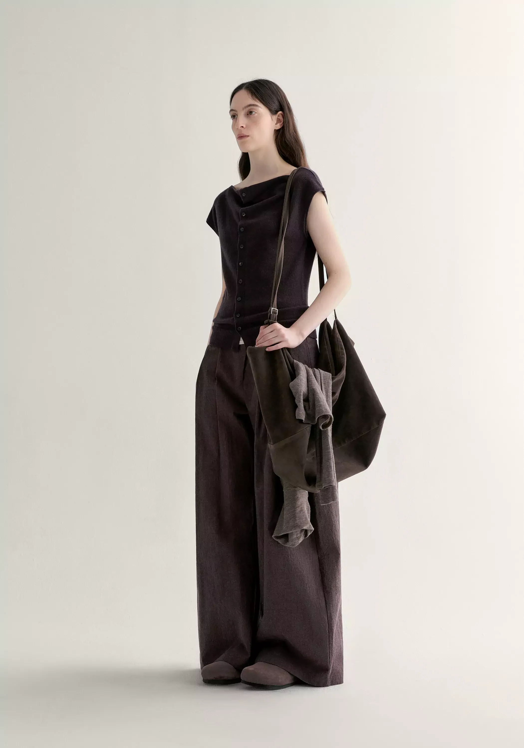 Merino Wool Cowl-neck Top - Image 6