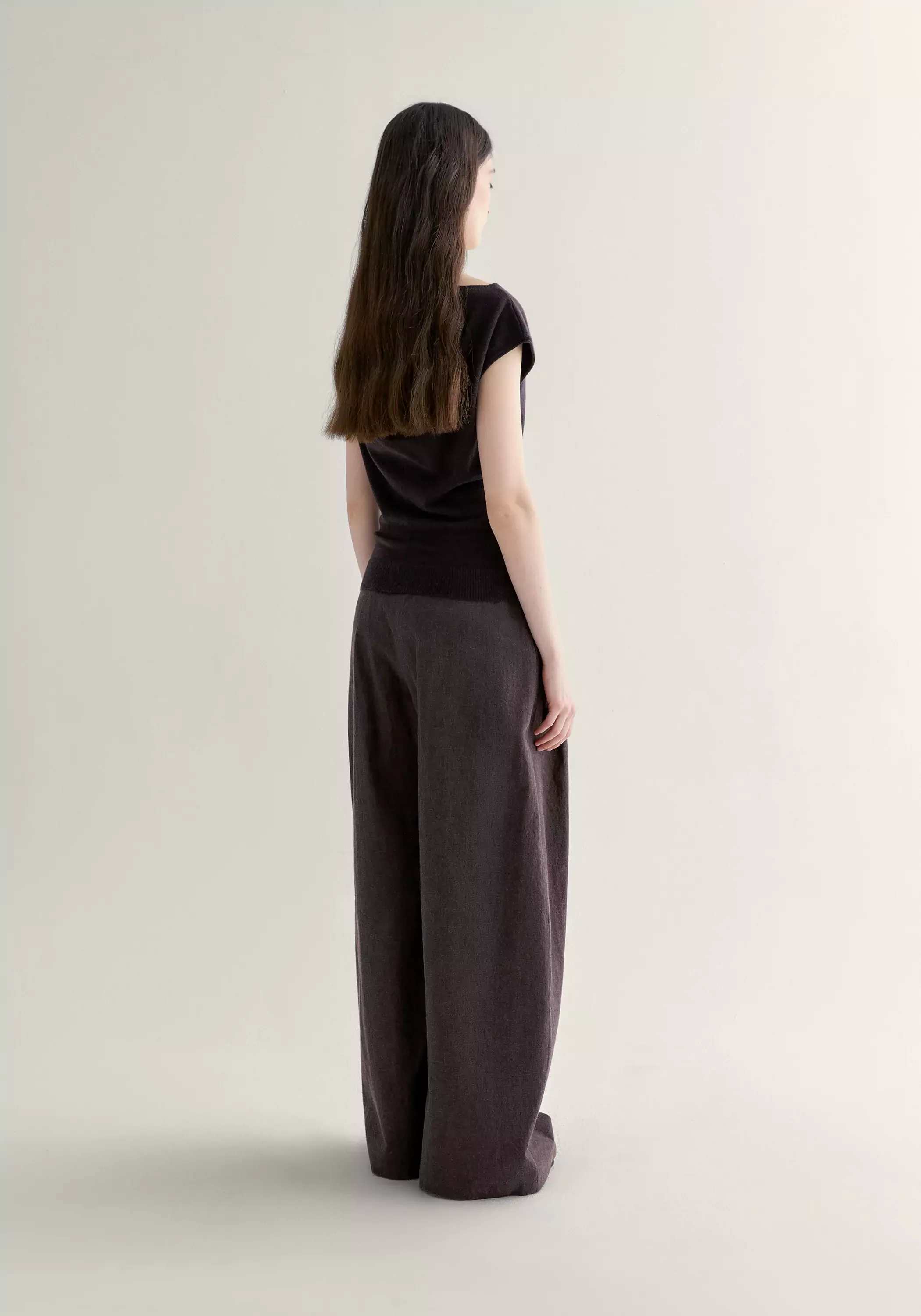 Merino Wool Cowl-neck Top - Image 7