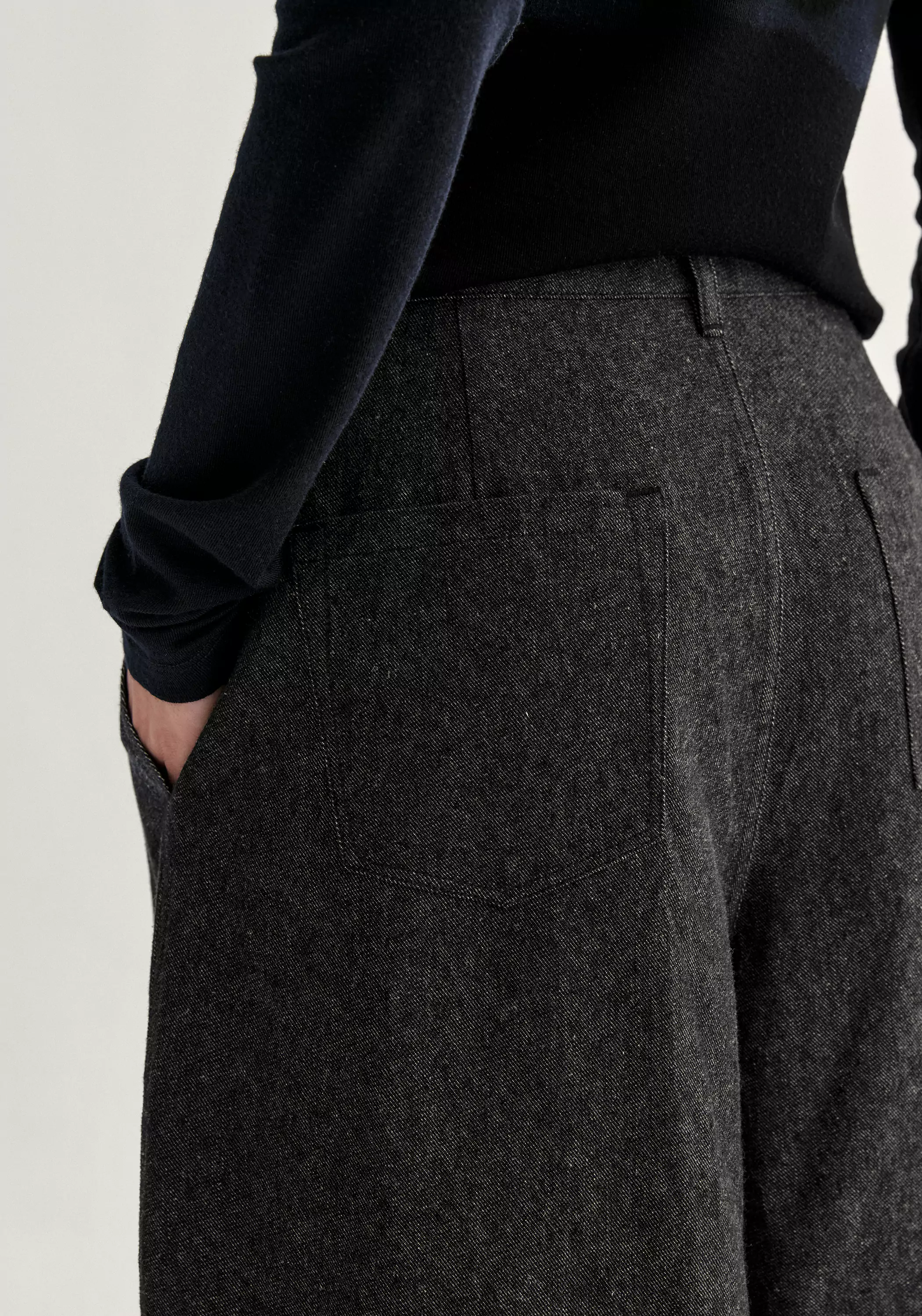 Cotton-linen Wide-leg Pants - Image 11