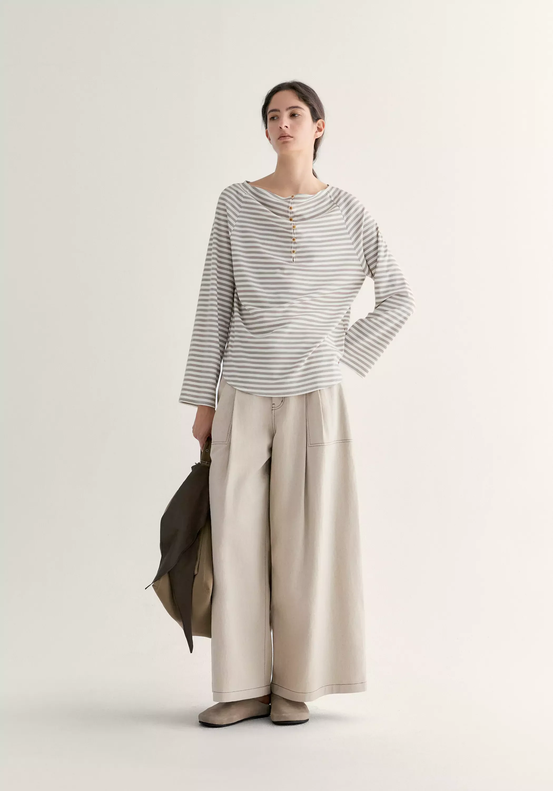 Cotton-linen Wide-leg Pants - Image 3