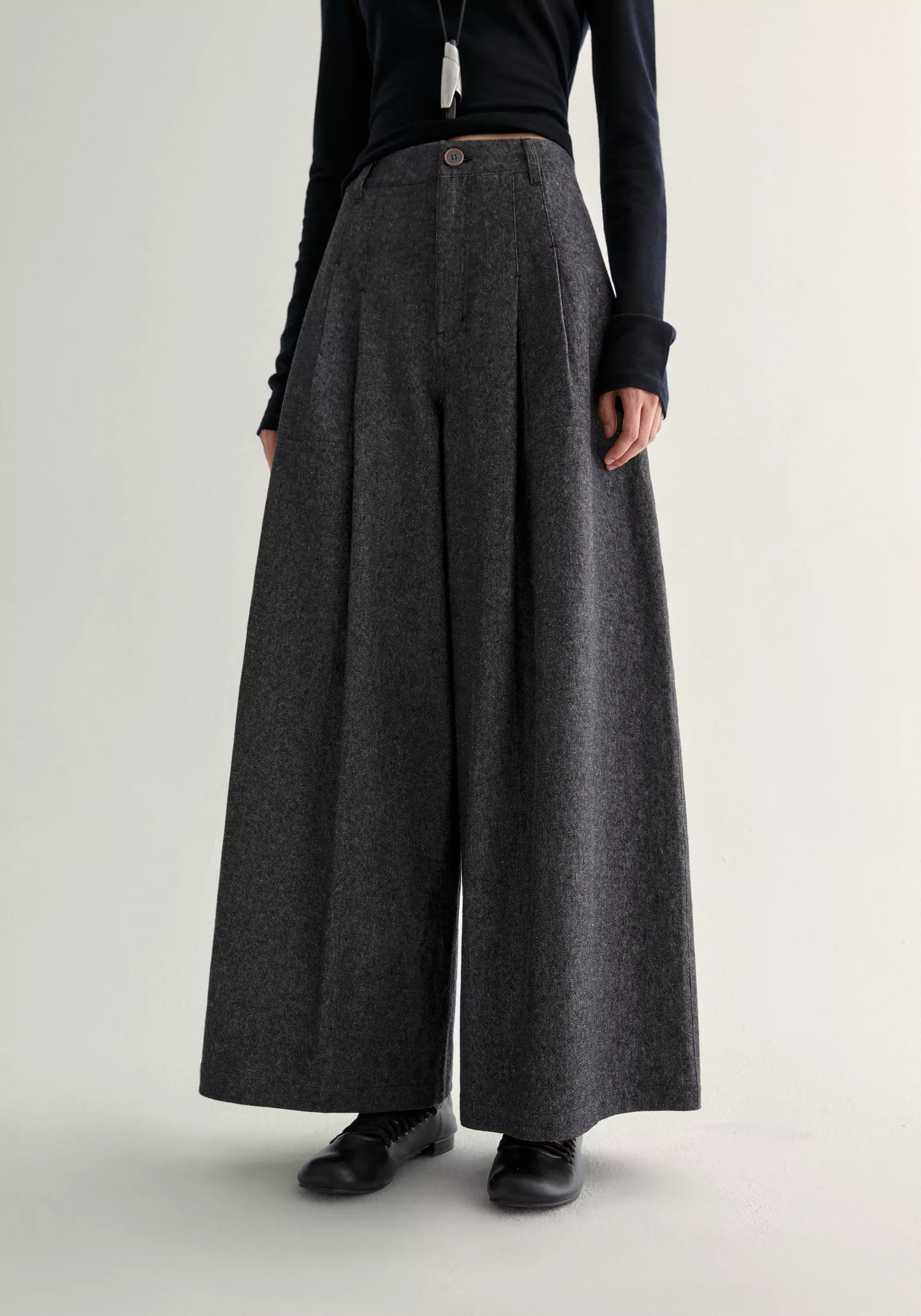 Cotton-linen Wide-leg Pants - Image 8