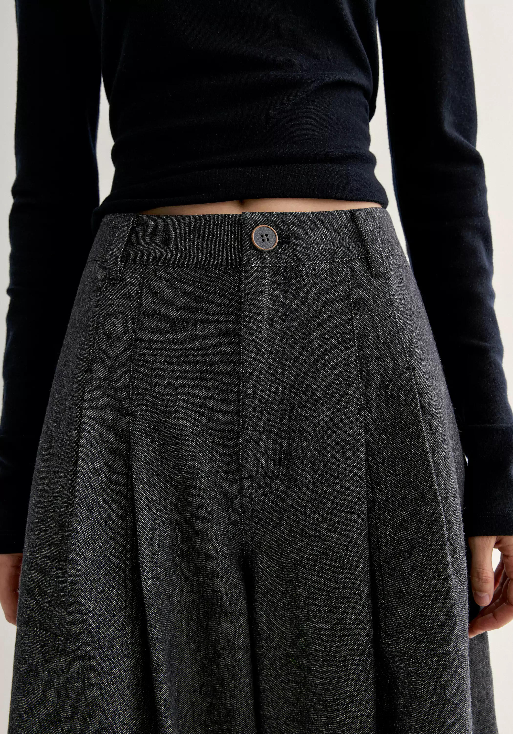 Cotton-linen Wide-leg Pants - Image 9