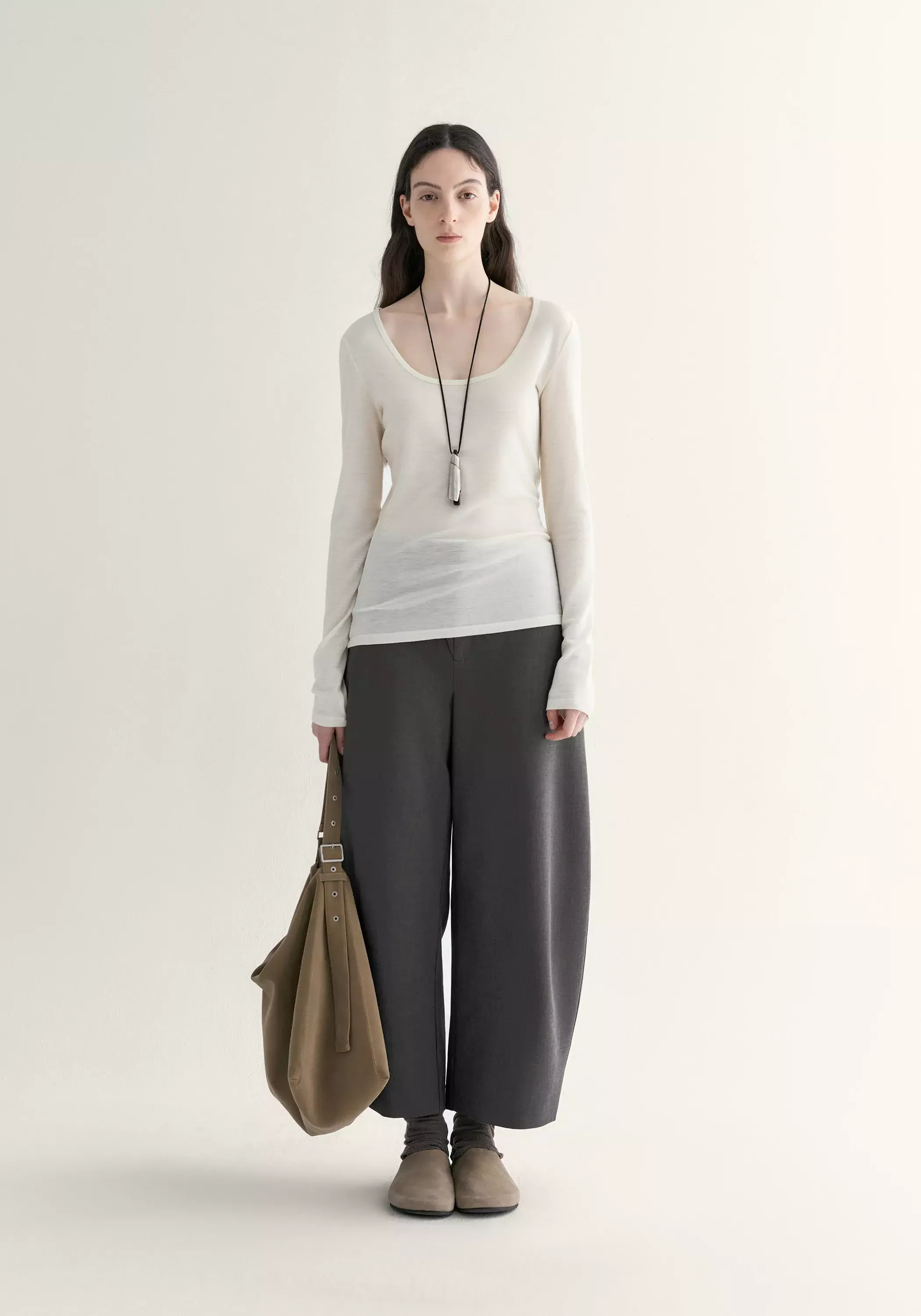 Asymmetric Cropped Pants - Image 13