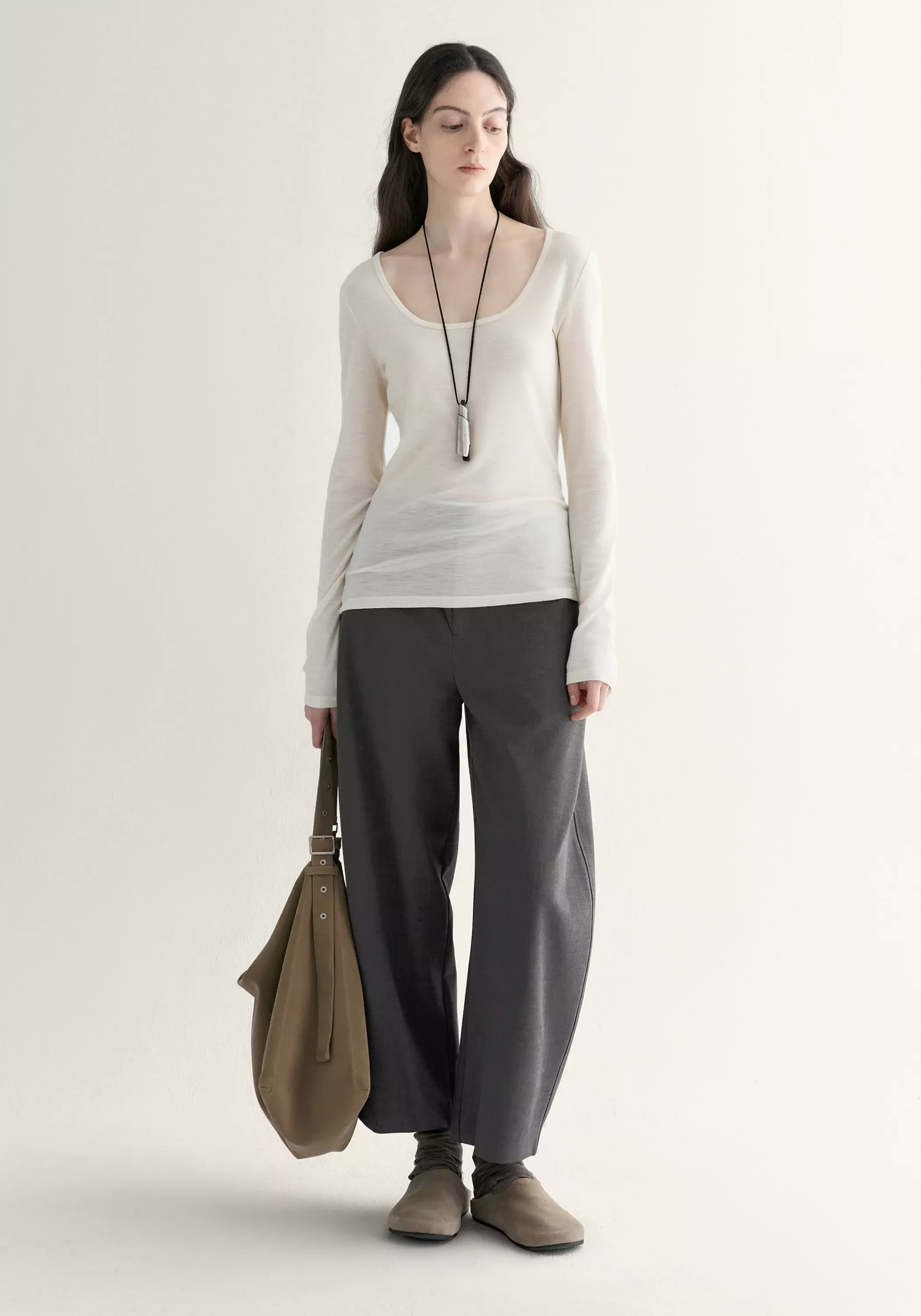 Asymmetric Cropped Pants - Image 14