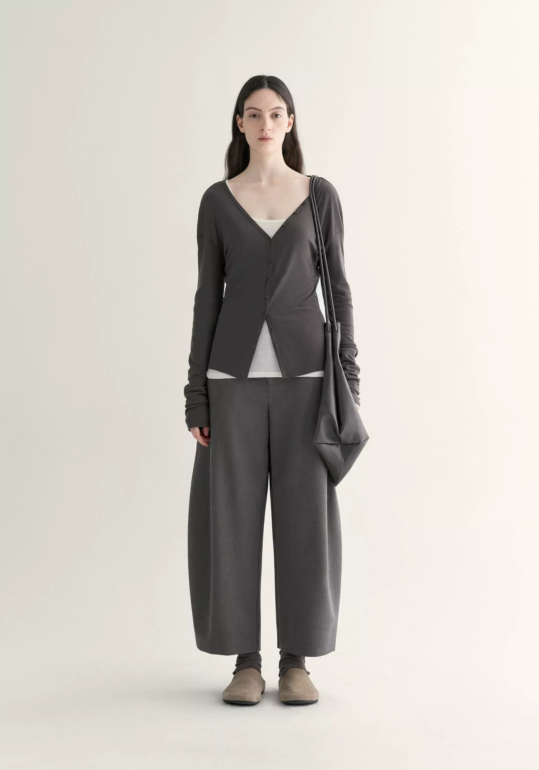 Asymmetric Cropped Pants - Image 3