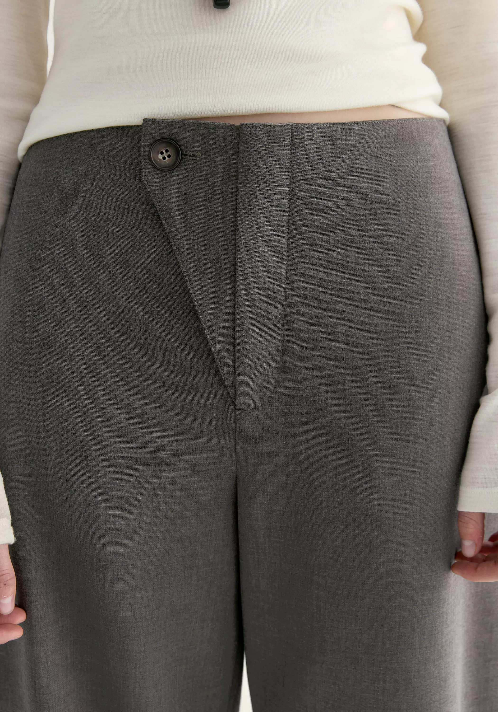 Asymmetric Cropped Pants - Image 6