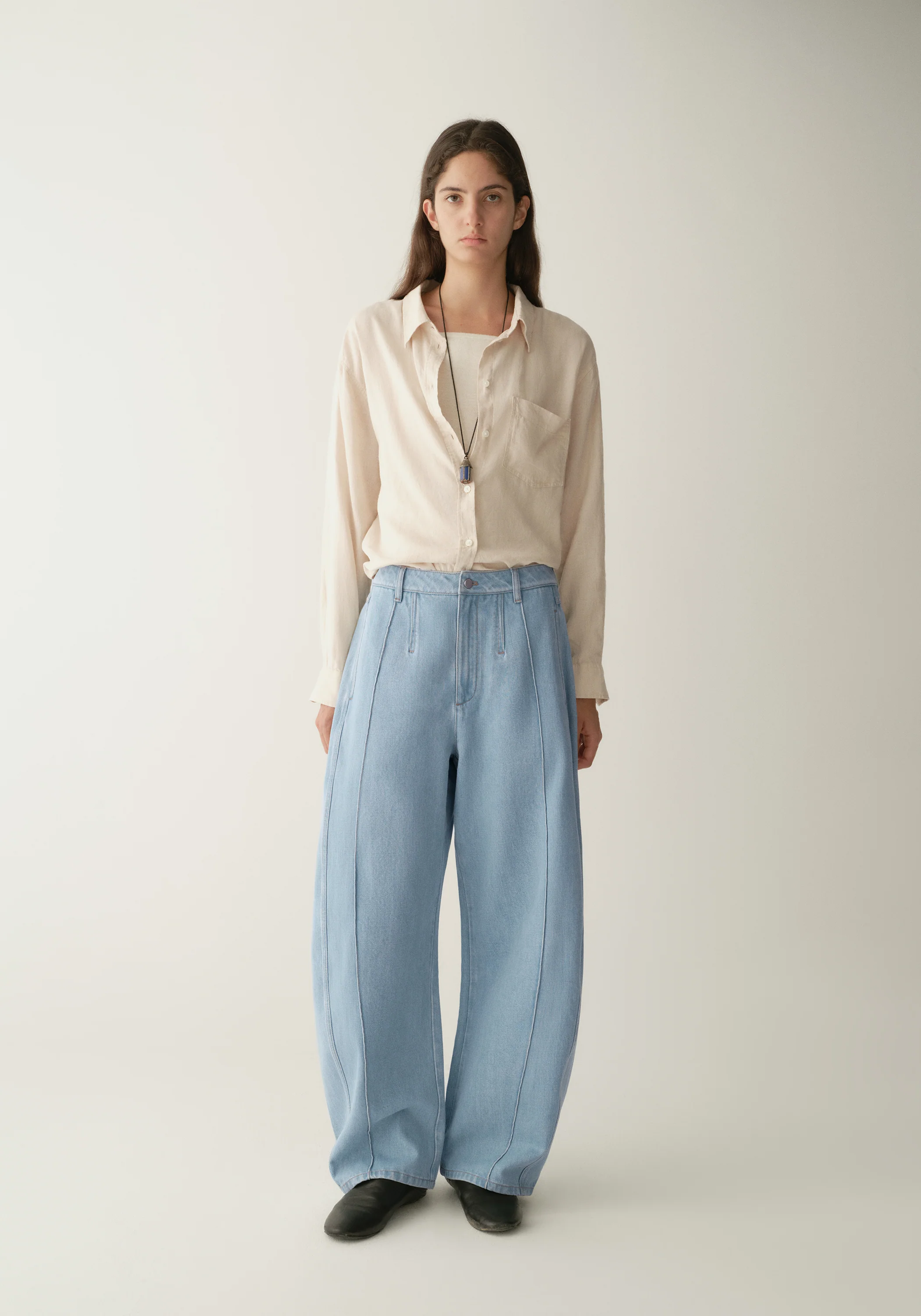 Cotton Curved Jeans - Image 14