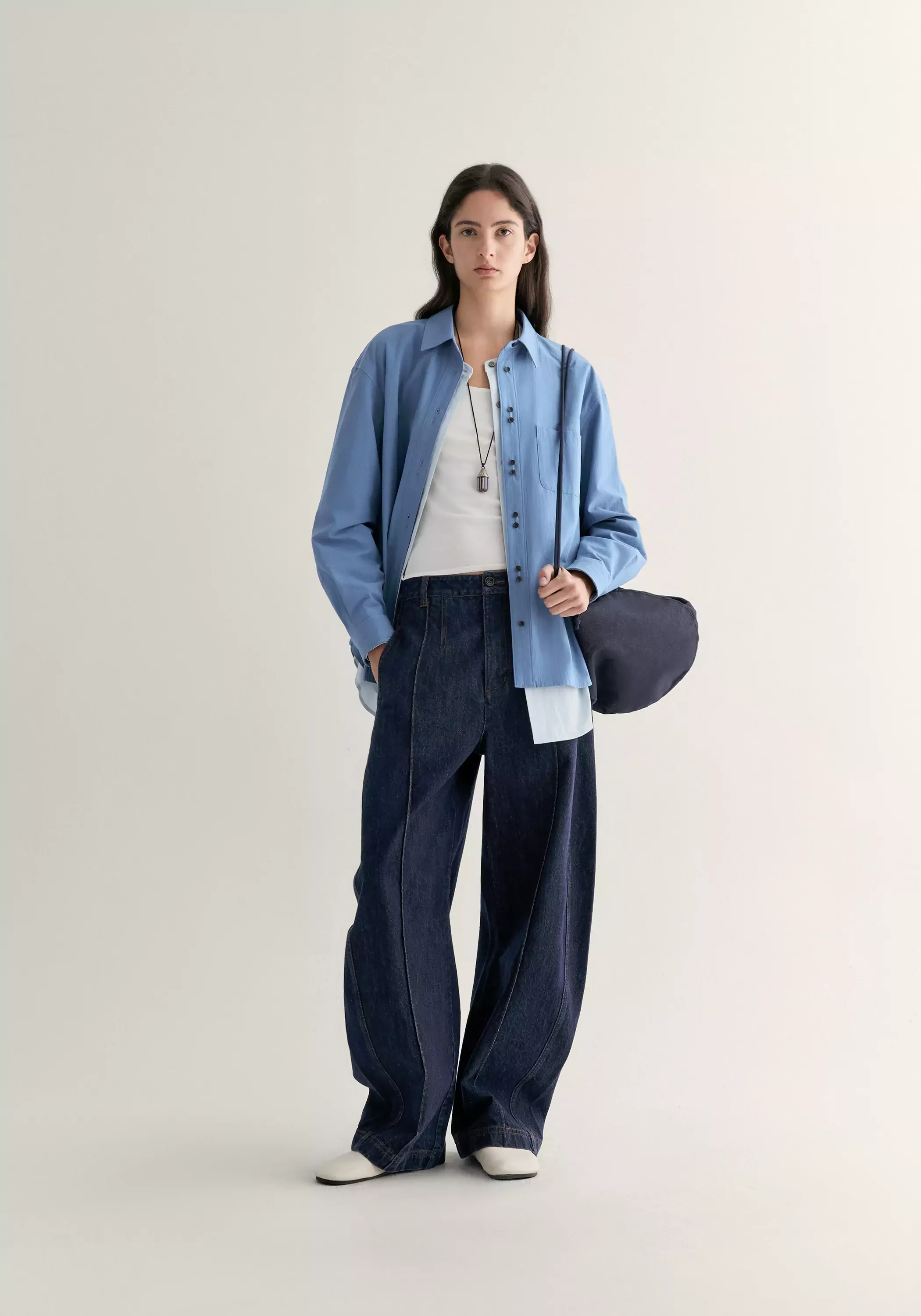 Cotton Curved Jeans - Image 18