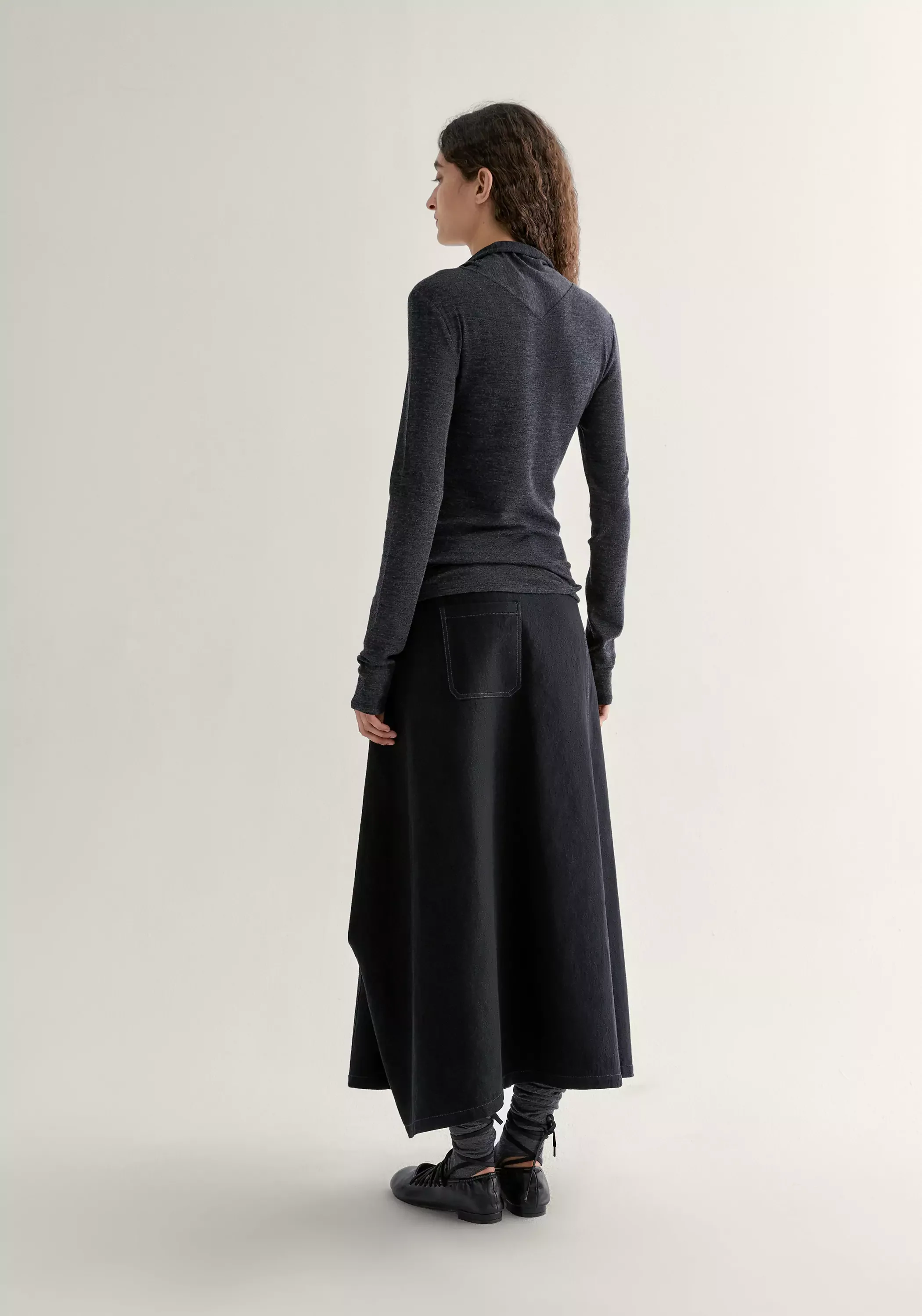 Asymmetric Structured Skirt - Image 4