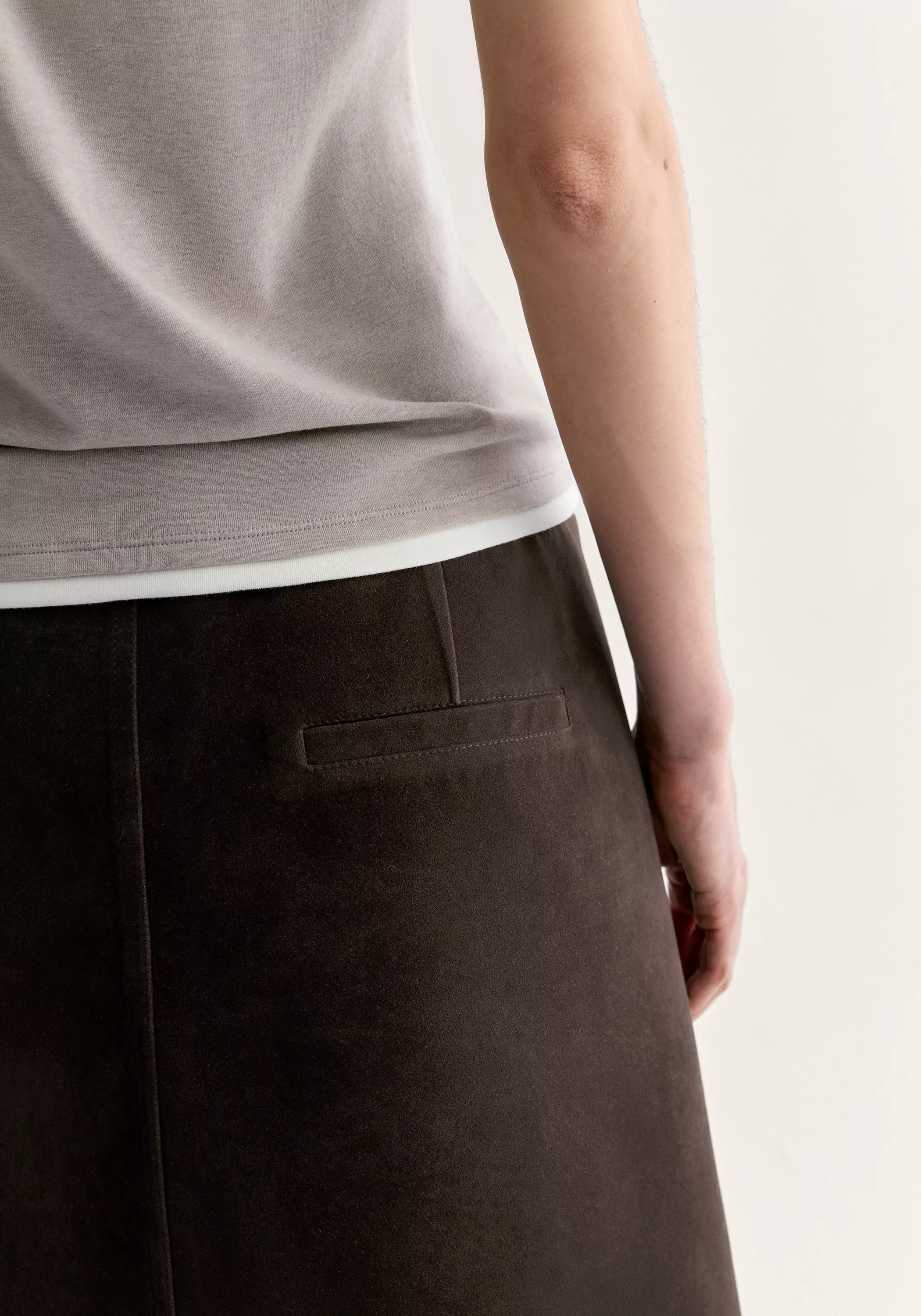 Asymmetric Overlay Mini Skirt - Image 10