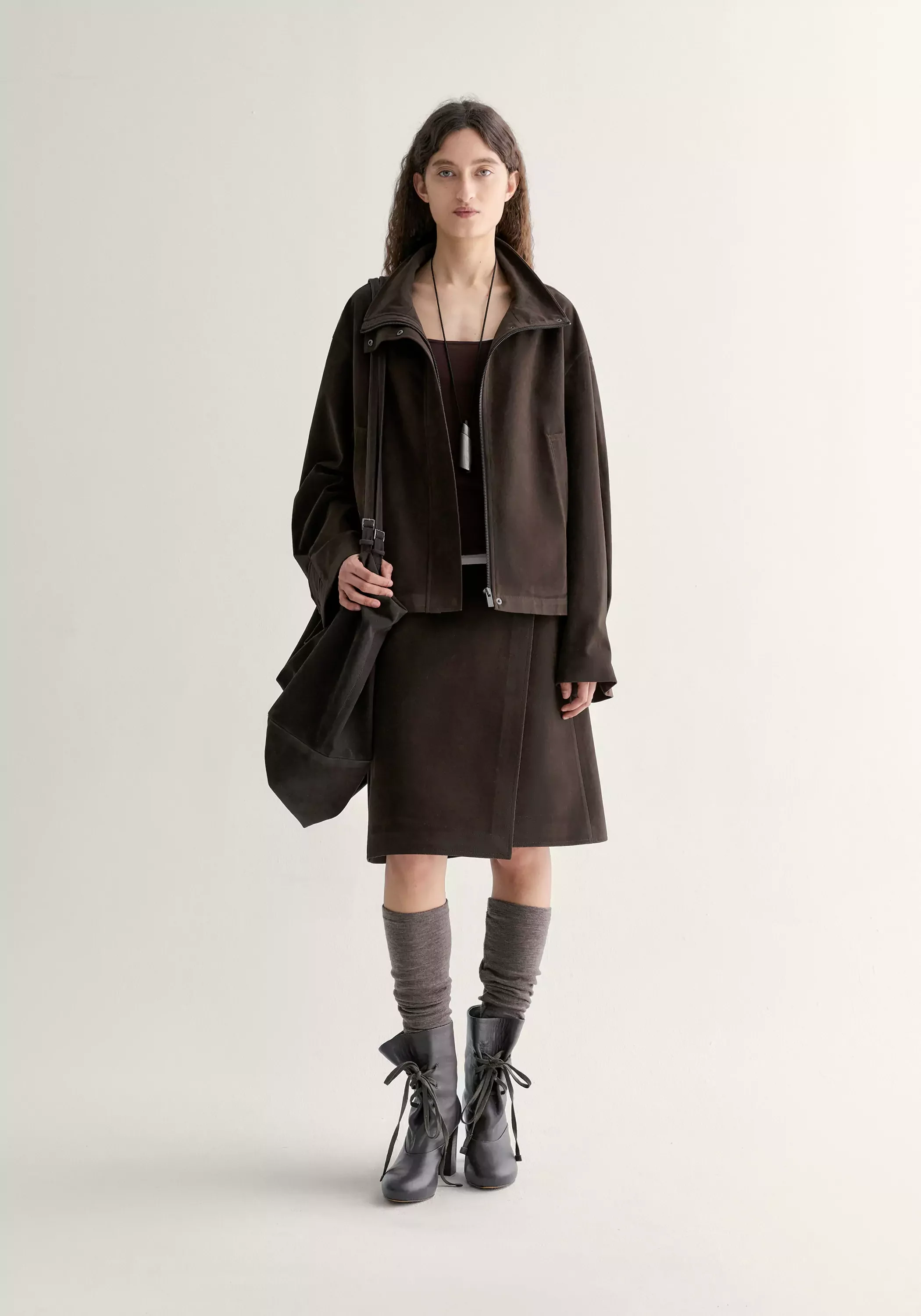 Asymmetric Overlay Mini Skirt - Image 3