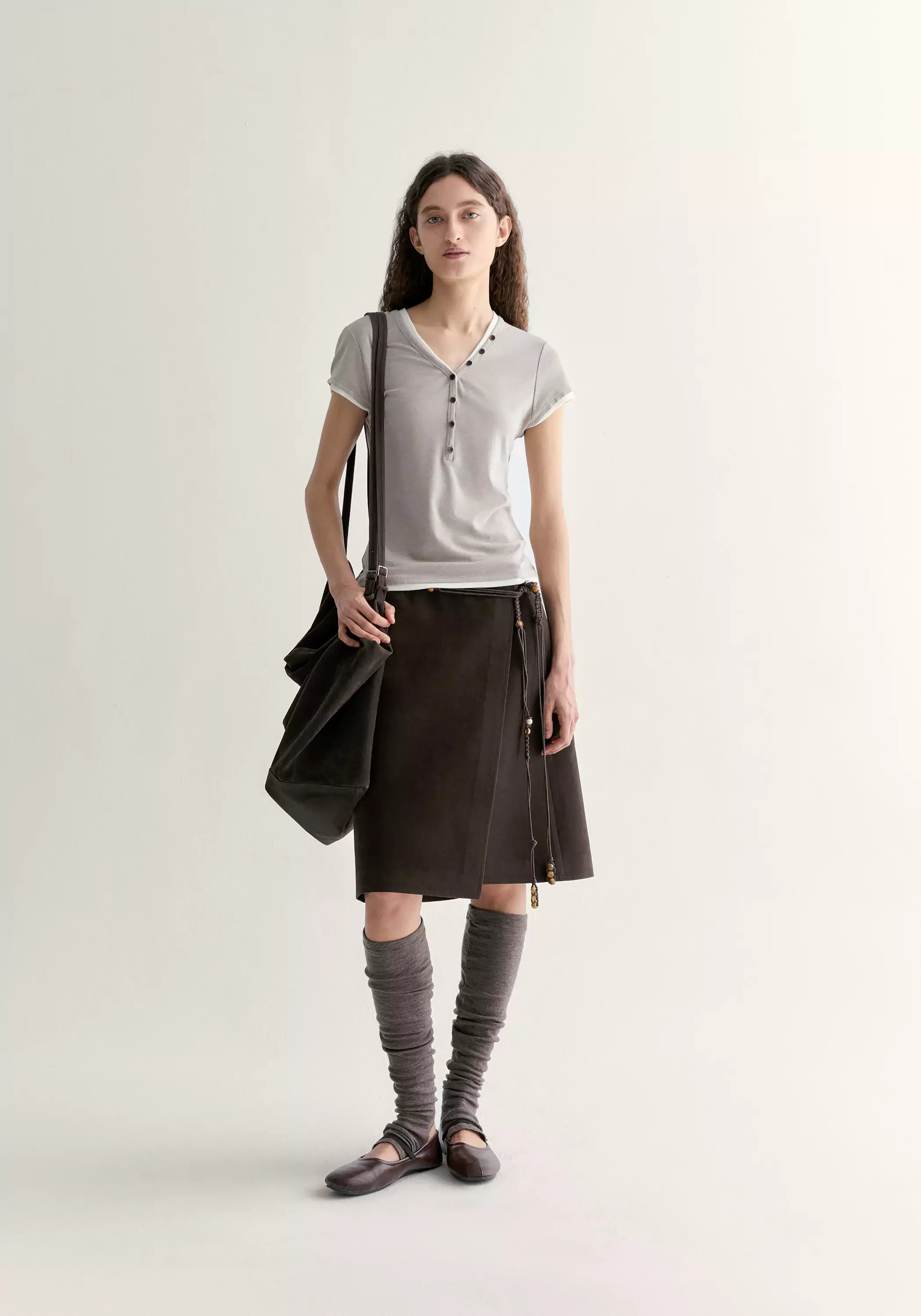 Asymmetric Overlay Mini Skirt - Image 6