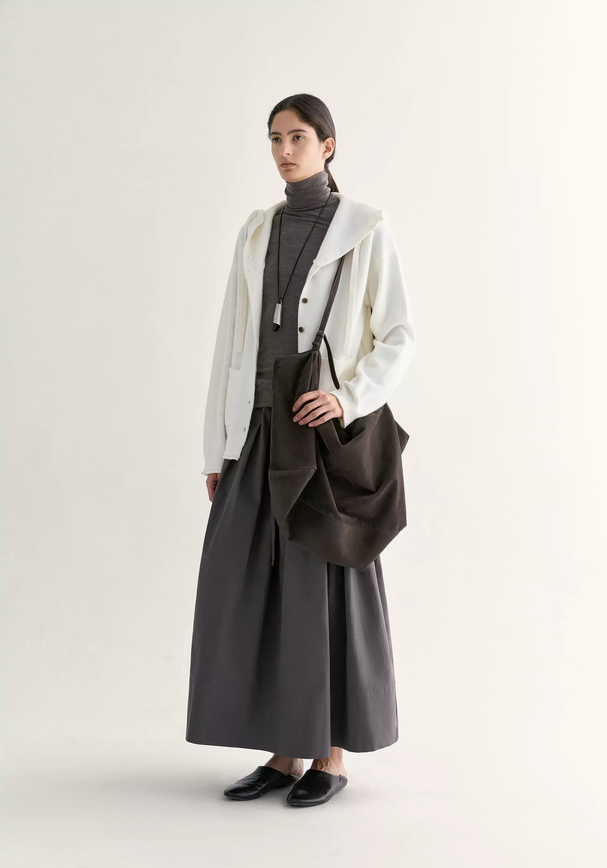 Drawstring Pleated Skirt - Image 4