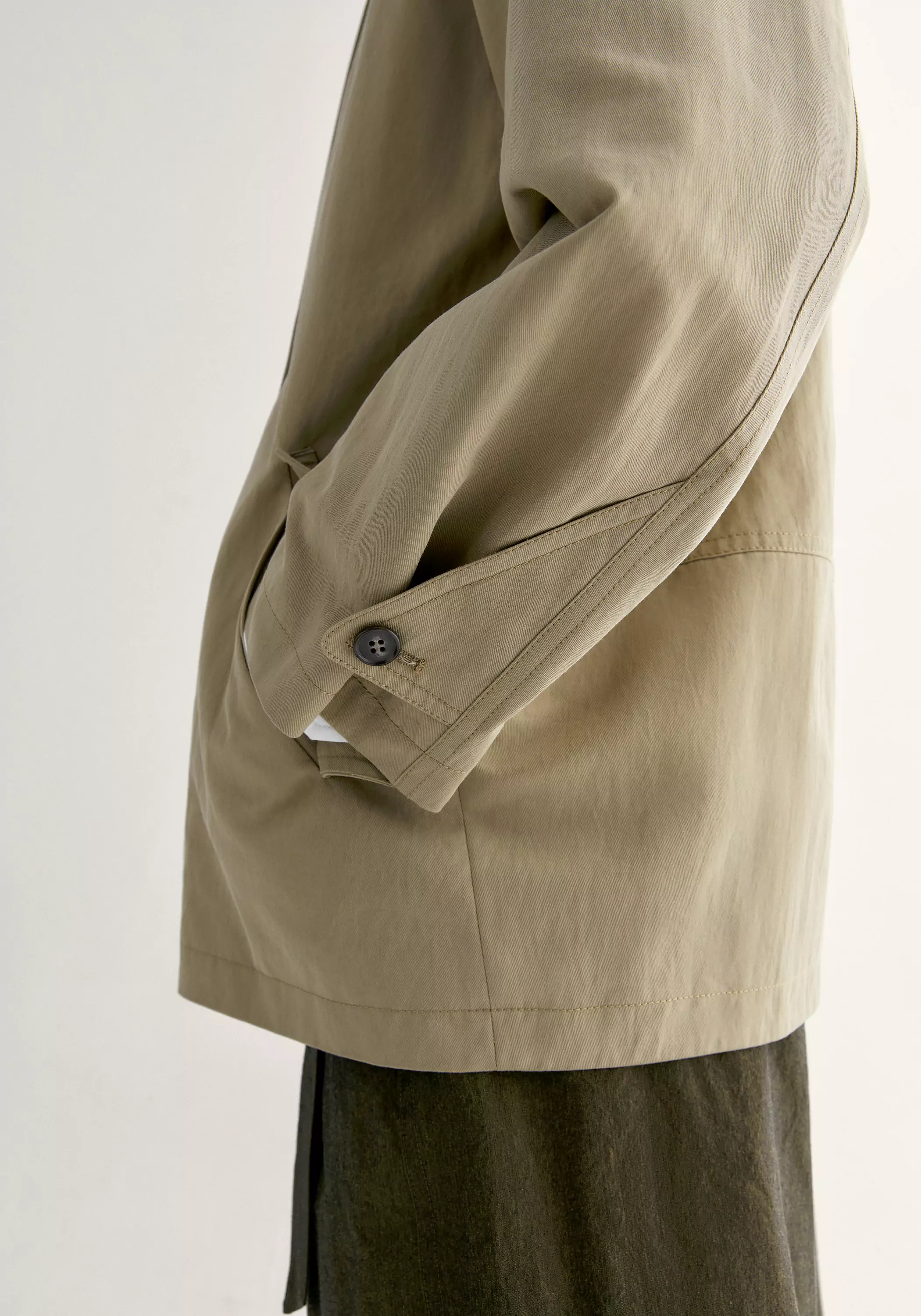 Cocoon Trench Coat - Image 11