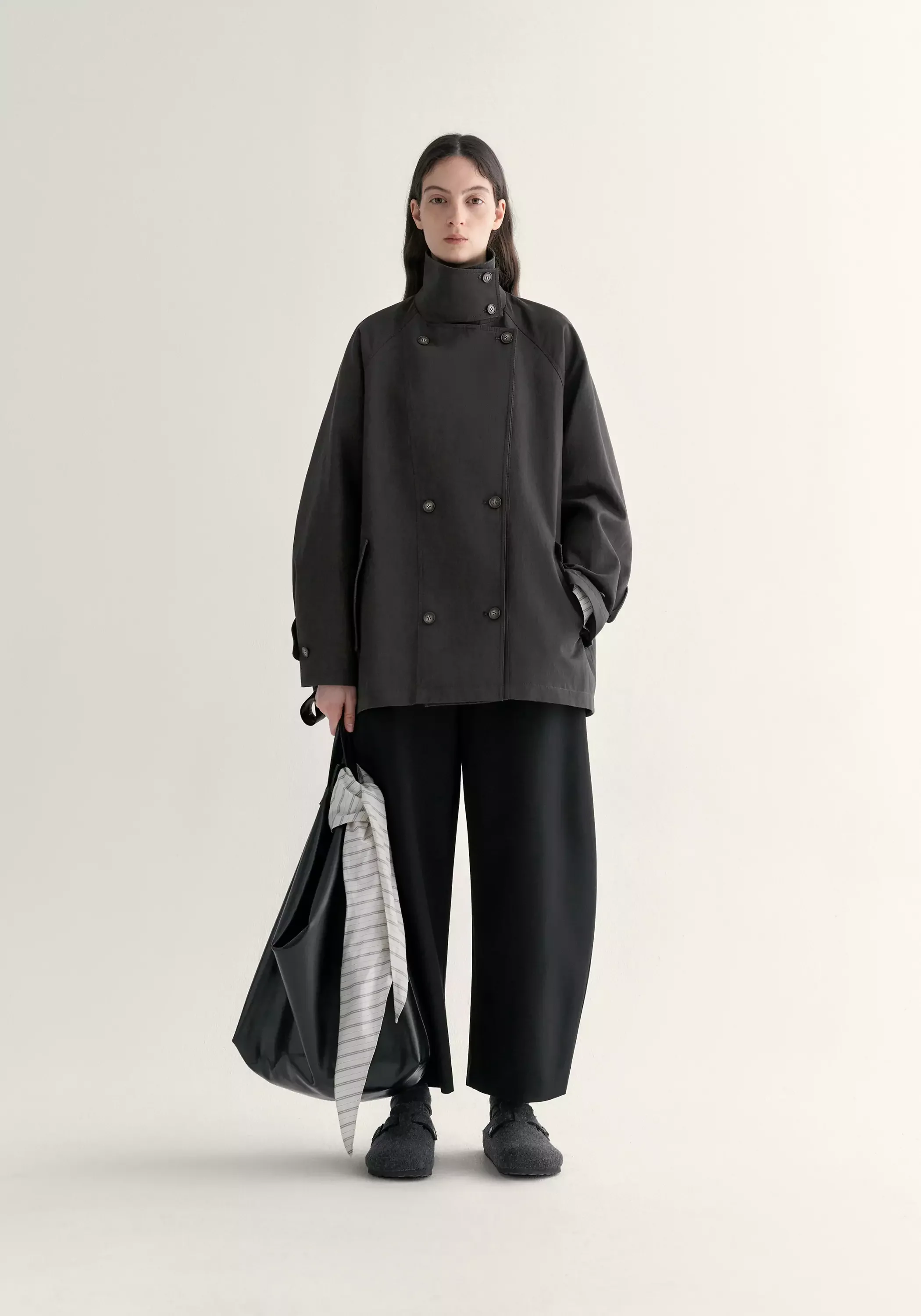 Cocoon Trench Coat - Image 16