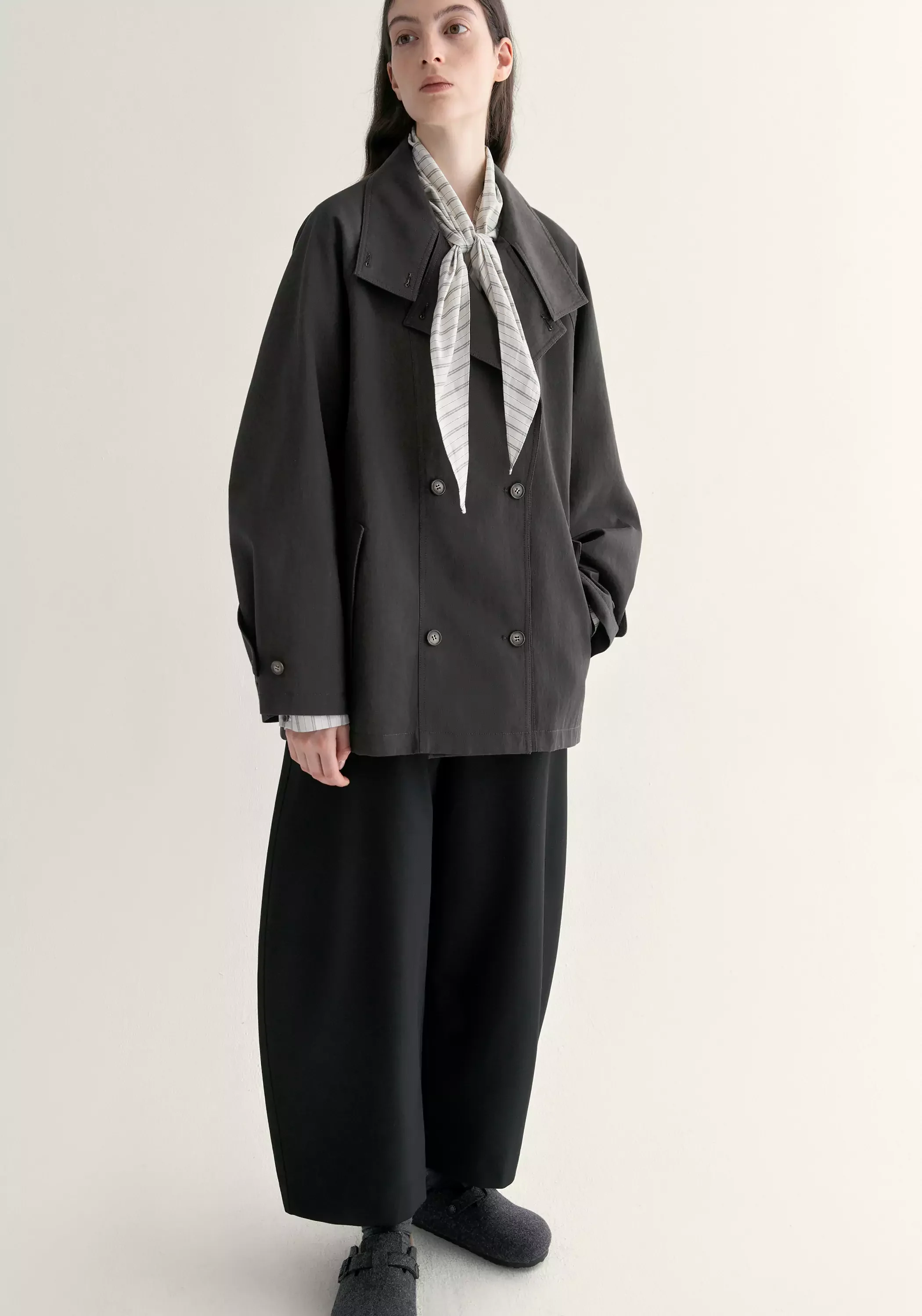 Cocoon Trench Coat - Image 17