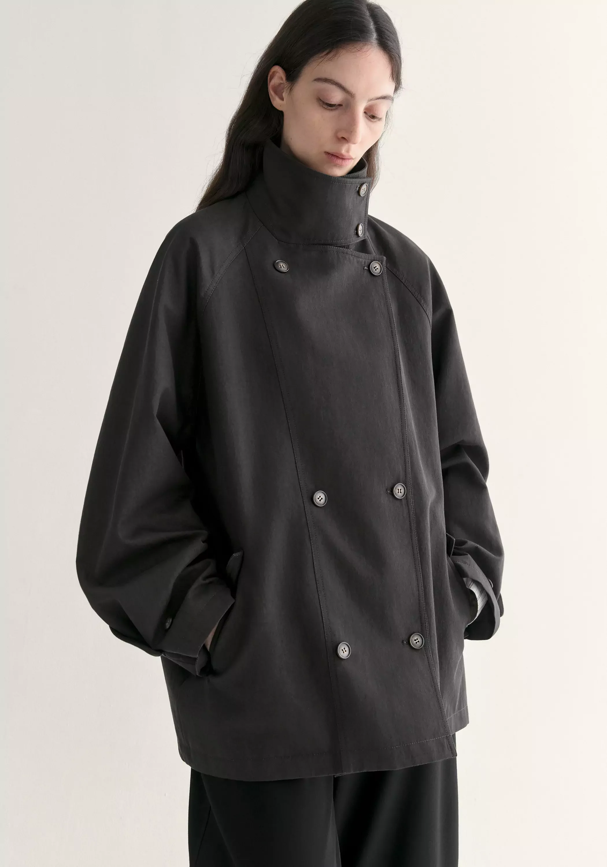 Cocoon Trench Coat - Image 19