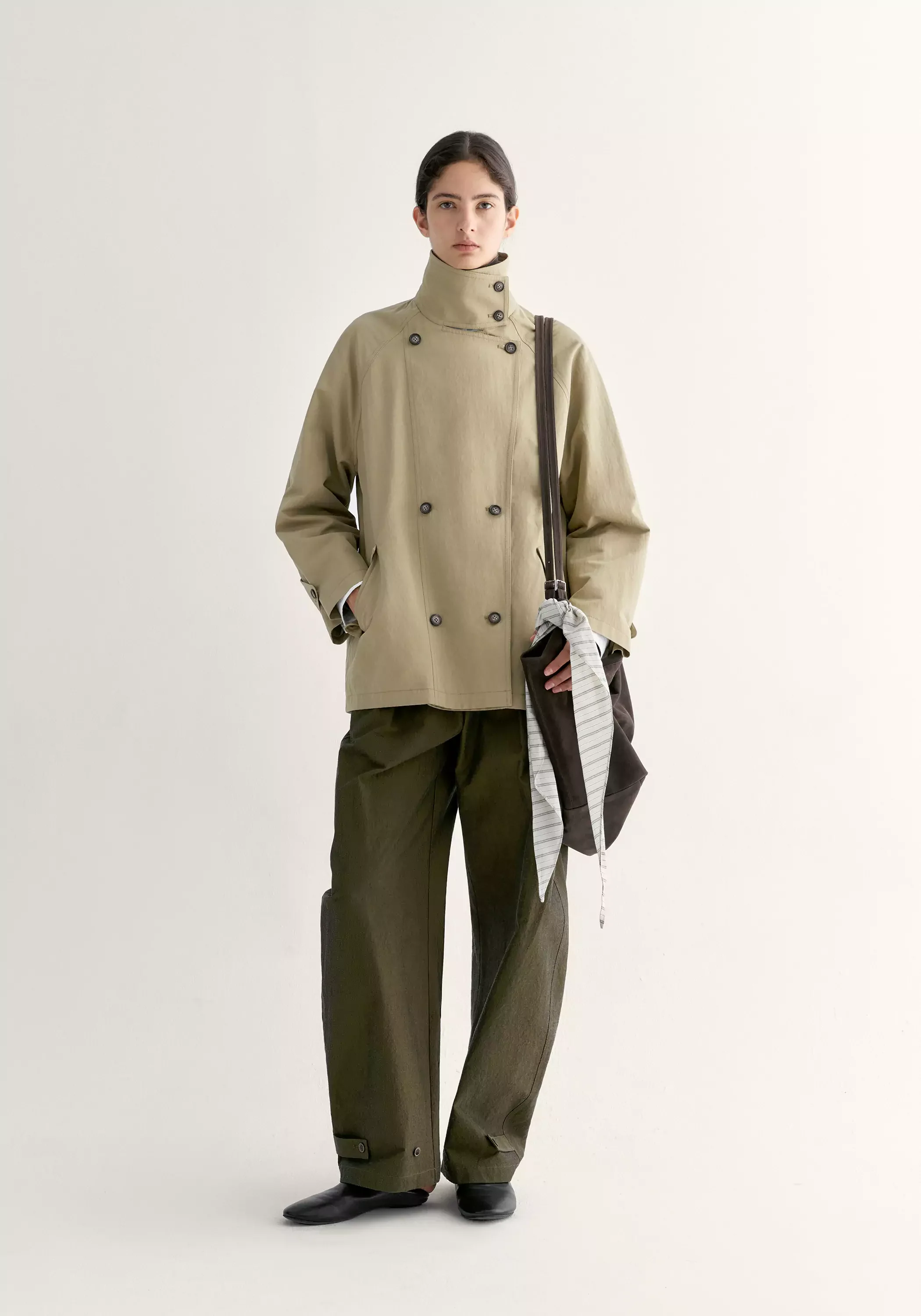 Cocoon Trench Coat - Image 2