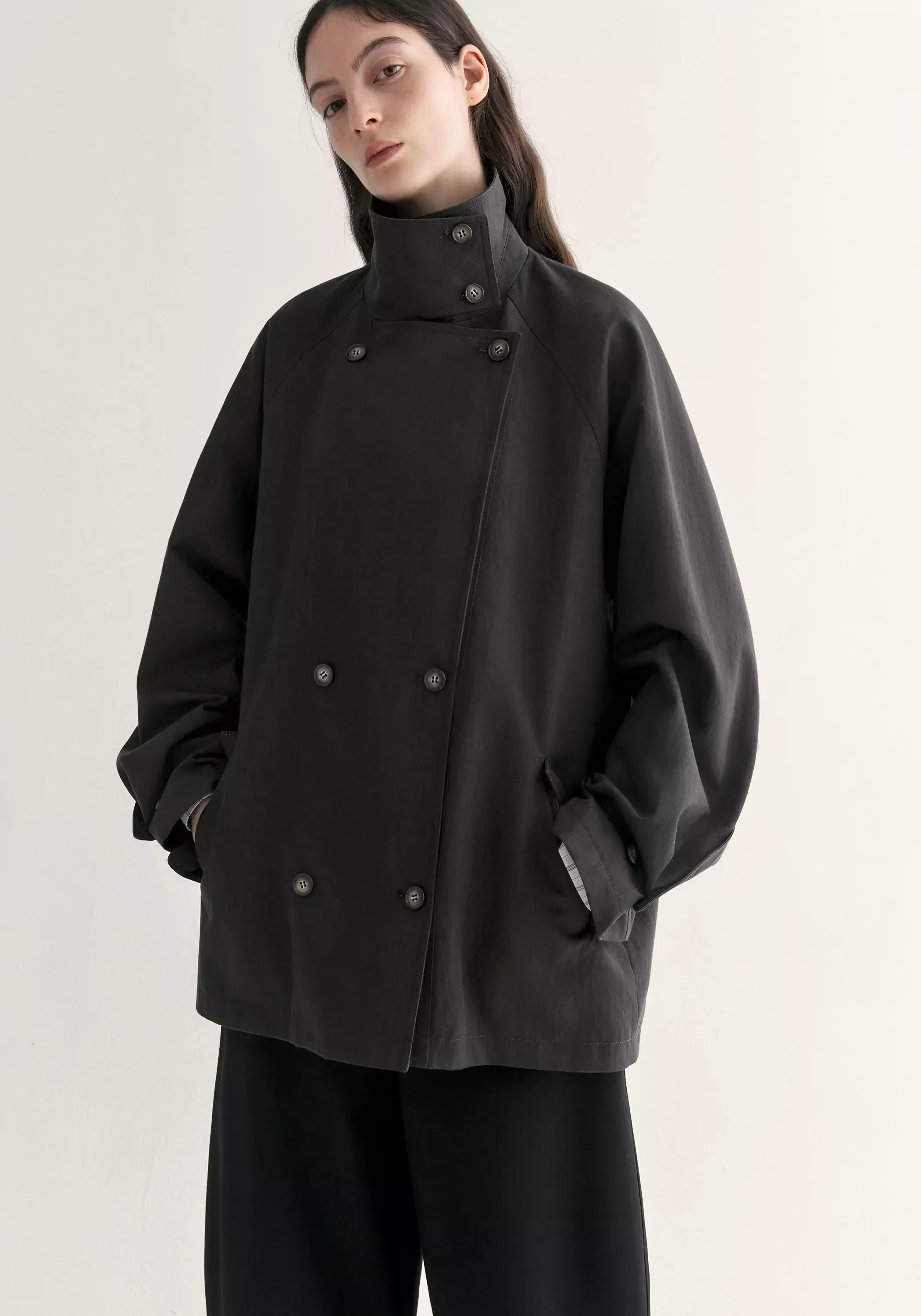 Cocoon Trench Coat - Image 3
